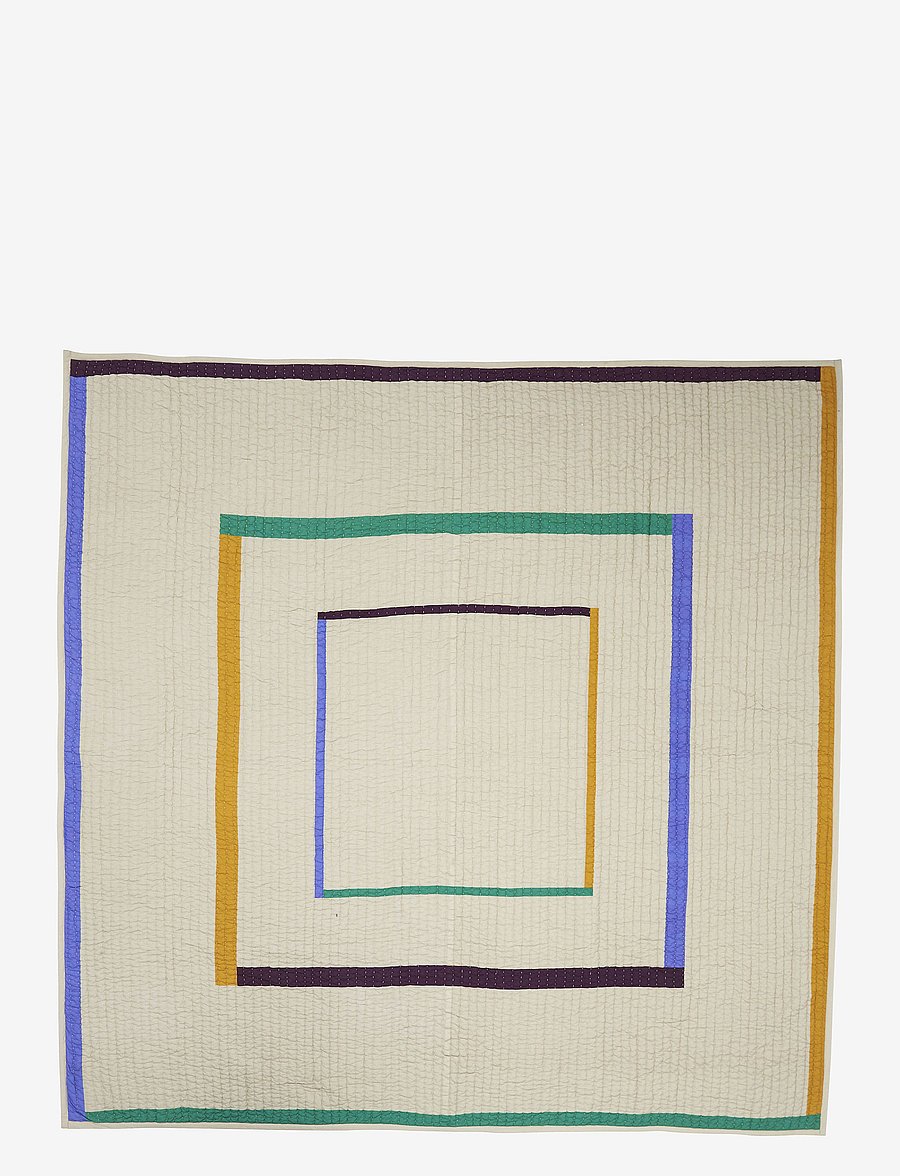 Hübsch - Twist Bedspread - tagesdecken - multi - 1