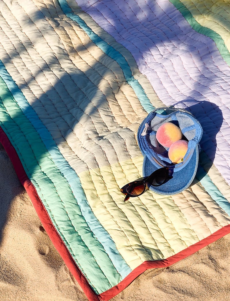 Hübsch - Pavilion Plaid Block Coral/Multicolour - decken - orange - 3