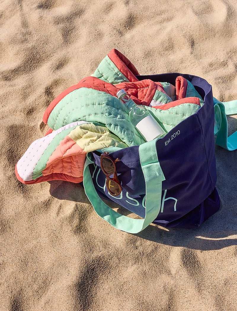 Hübsch - Pavilion Plaid Block Coral/Multicolour - decken - orange - 4