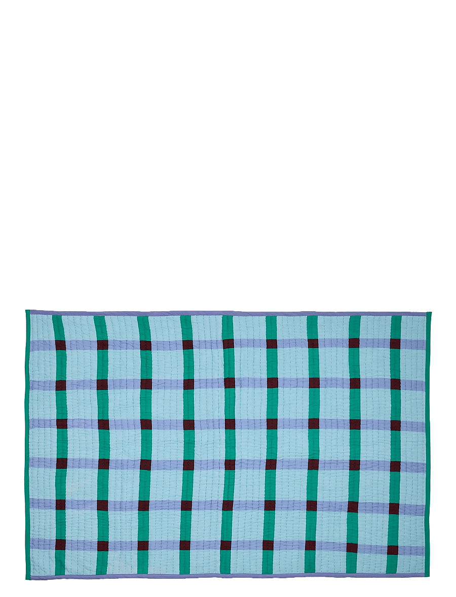 Hübsch - Tento Plaid Green - decken - blue,green - 1