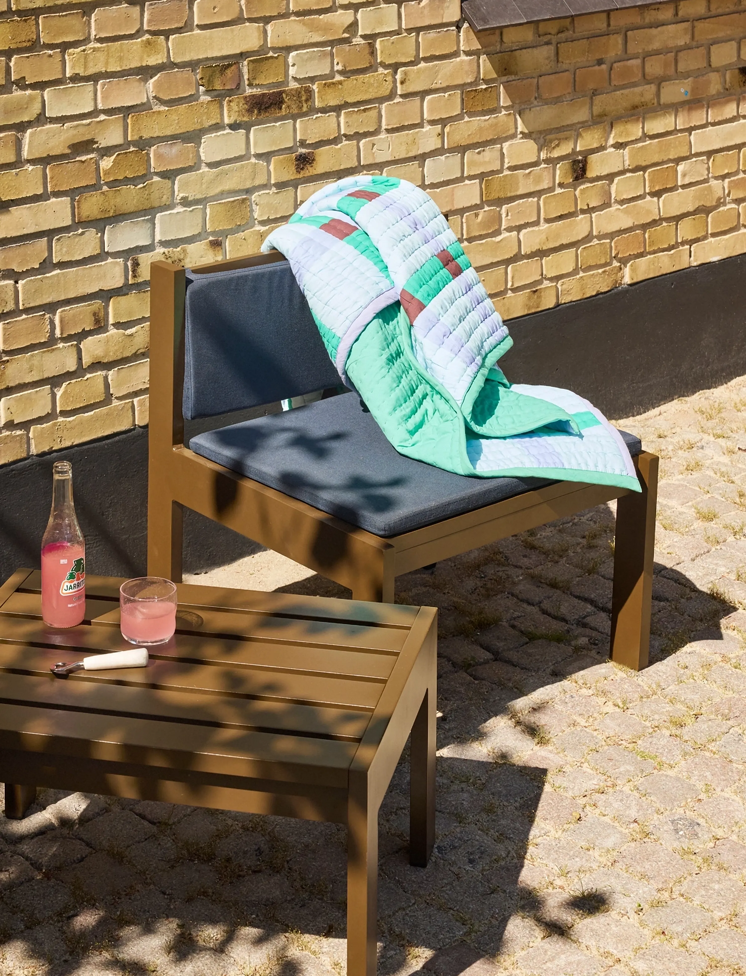 Hübsch Tento Plaid Green, 140X200 cm, Cushions & Blankets, Grün - Blankets Throws, Homeware