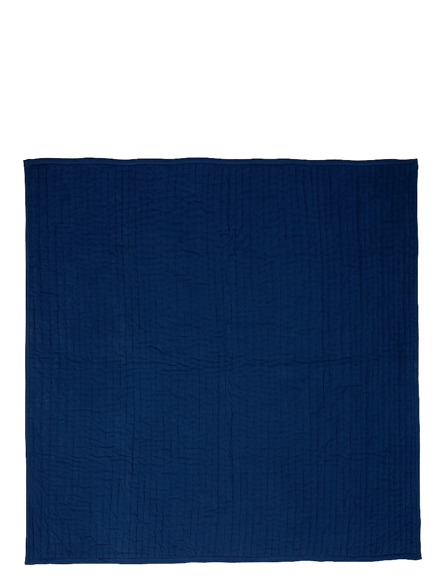 Hübsch - Sen Bedspread Dark blue - tagesdecken - dark blue - 2