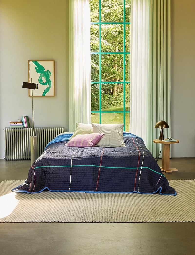 Hübsch - Sen Bedspread Dark blue - dark blue - 3
