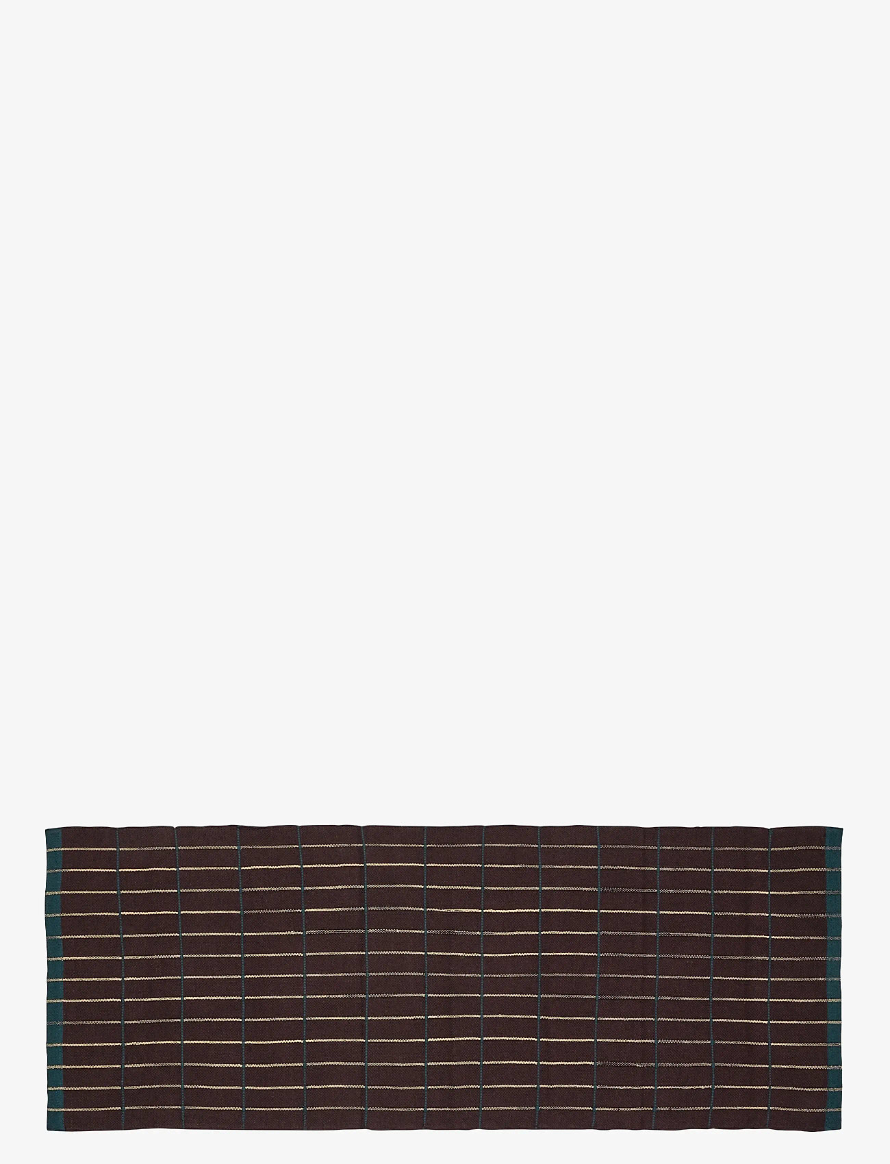 Hübsch - Cottage Runner Brown - brown,dark green - 1