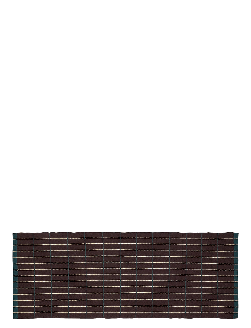 Hübsch - Cottage Runner Brown - brown,dark green - 1