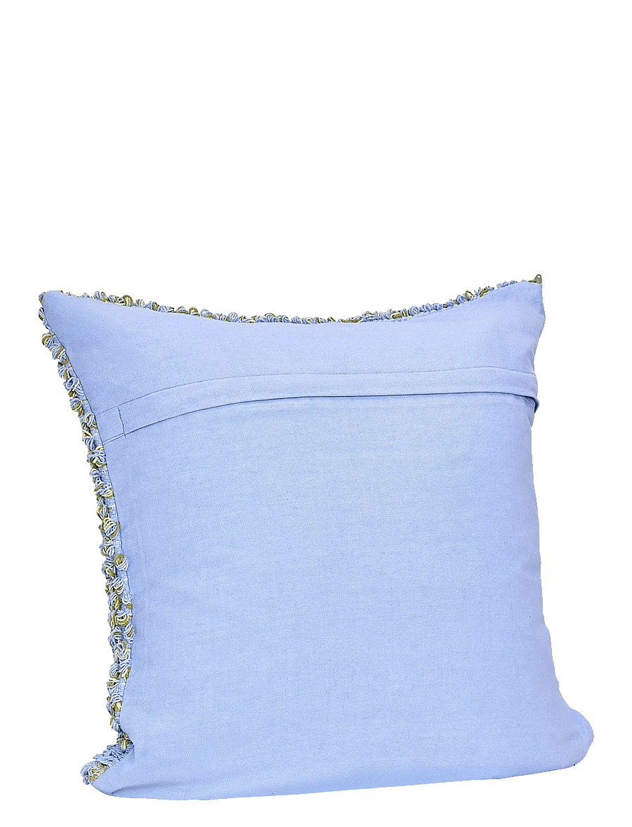 Hübsch - Blend Cushion Light blue - dark blue - 2