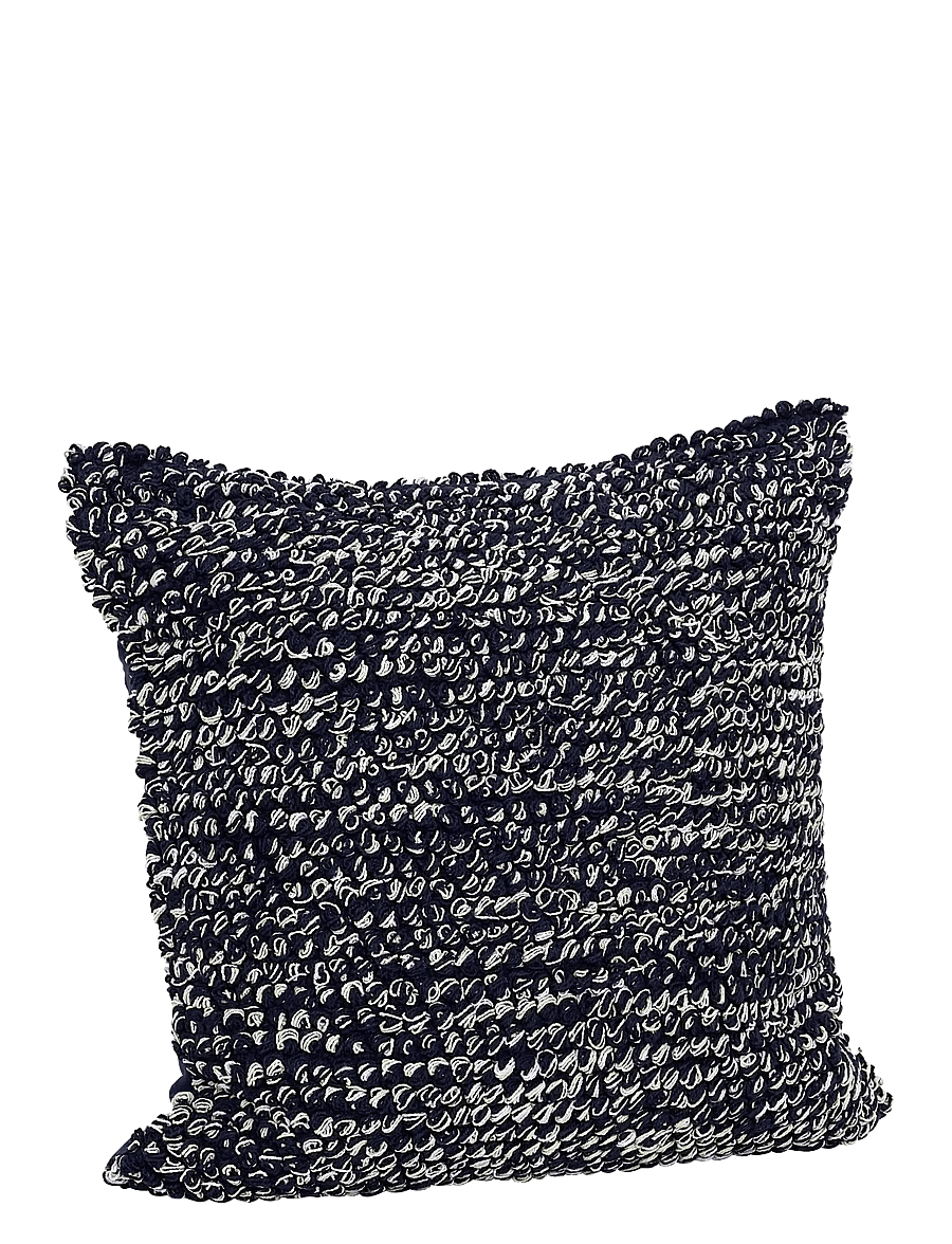 Hübsch - Blend Cushion Dark blue - kissen - dark blue - 1