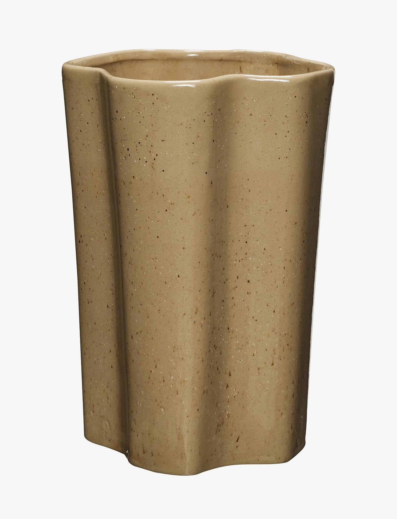Hübsch Sapo Vase, Stor vase, Beige, Str: H30CM