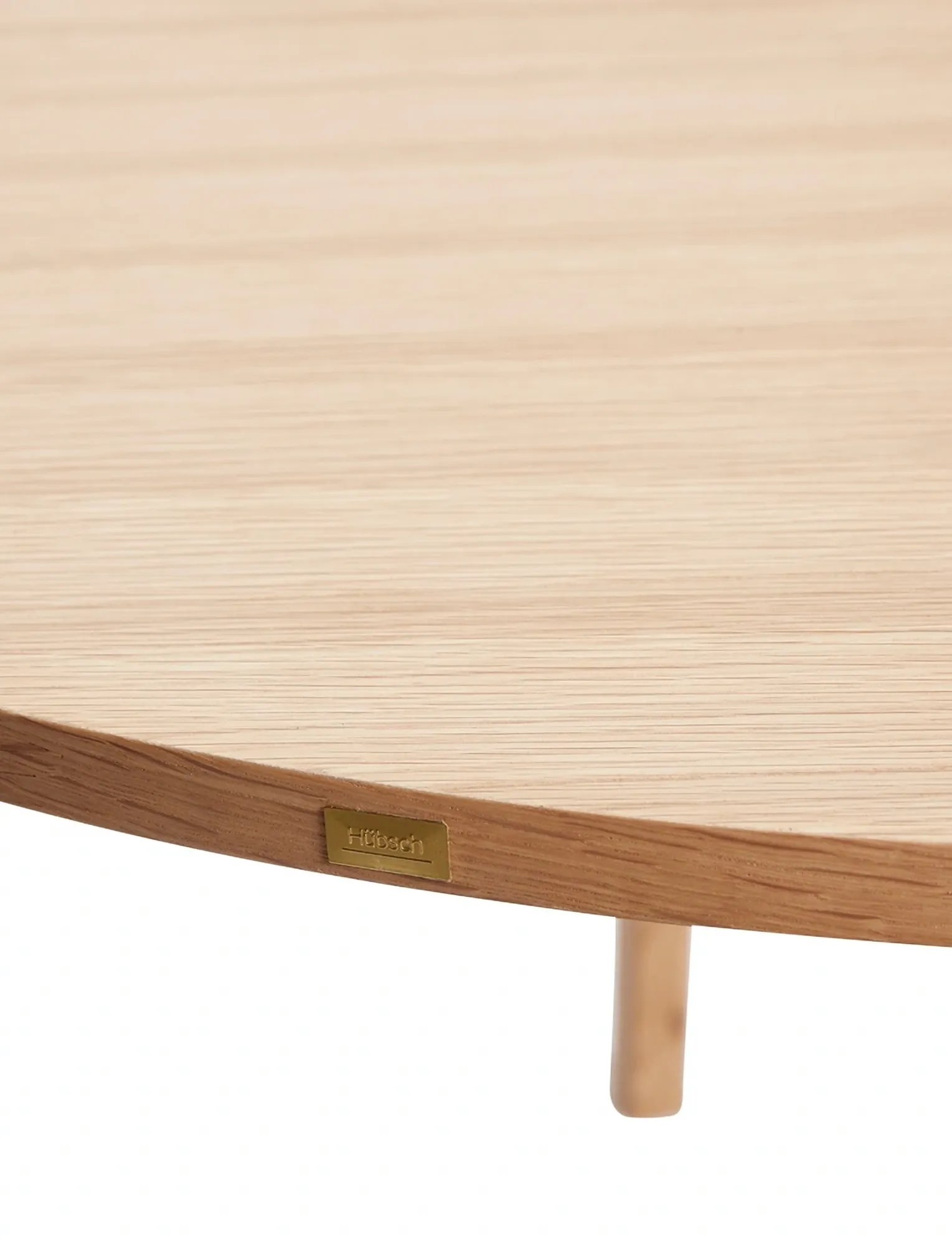 Hübsch - Ground Dining Table Round Natural - matbord - natural - 3