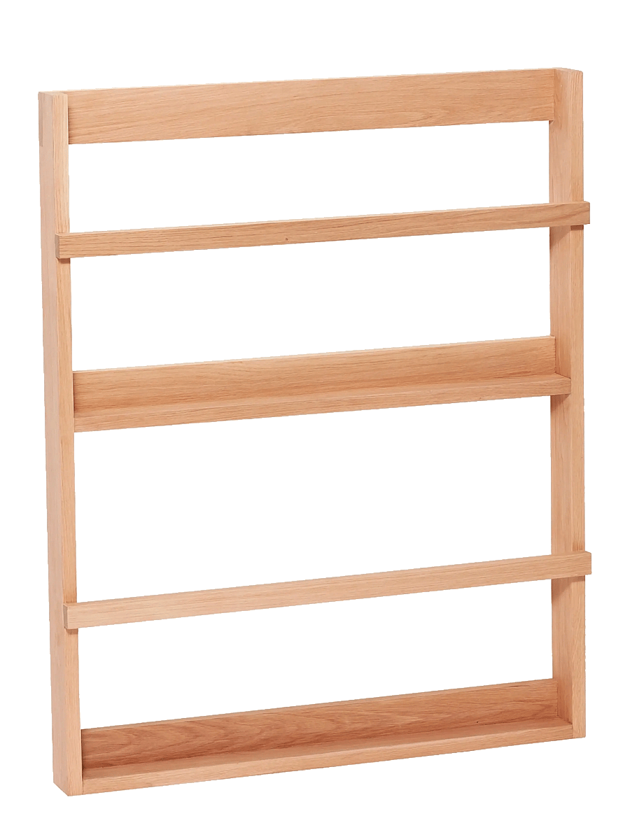 Hübsch - Display Wall Shelf Large Natural - hoiustamine ja riiulid - natural - 1