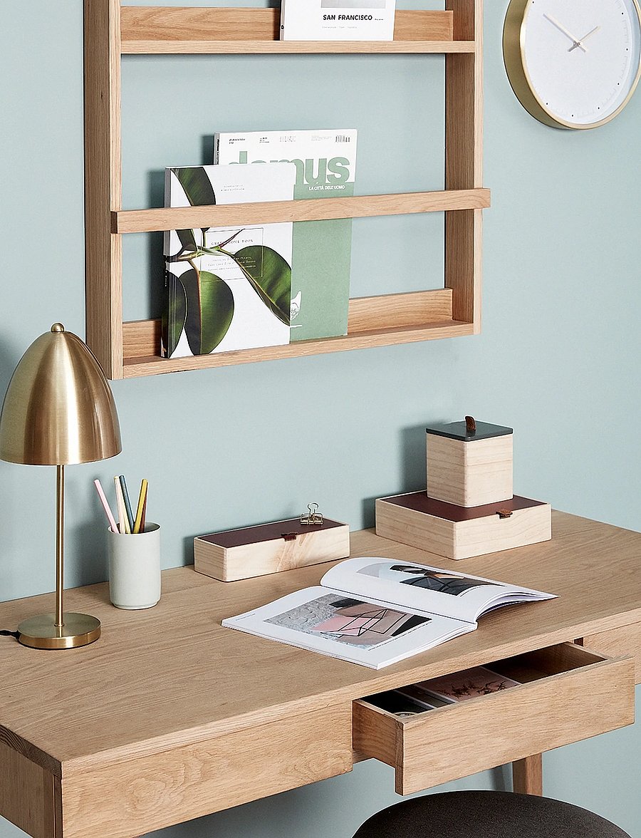 Hübsch - Display Wall Shelf Large Natural - hoiustamine ja riiulid - natural - 0