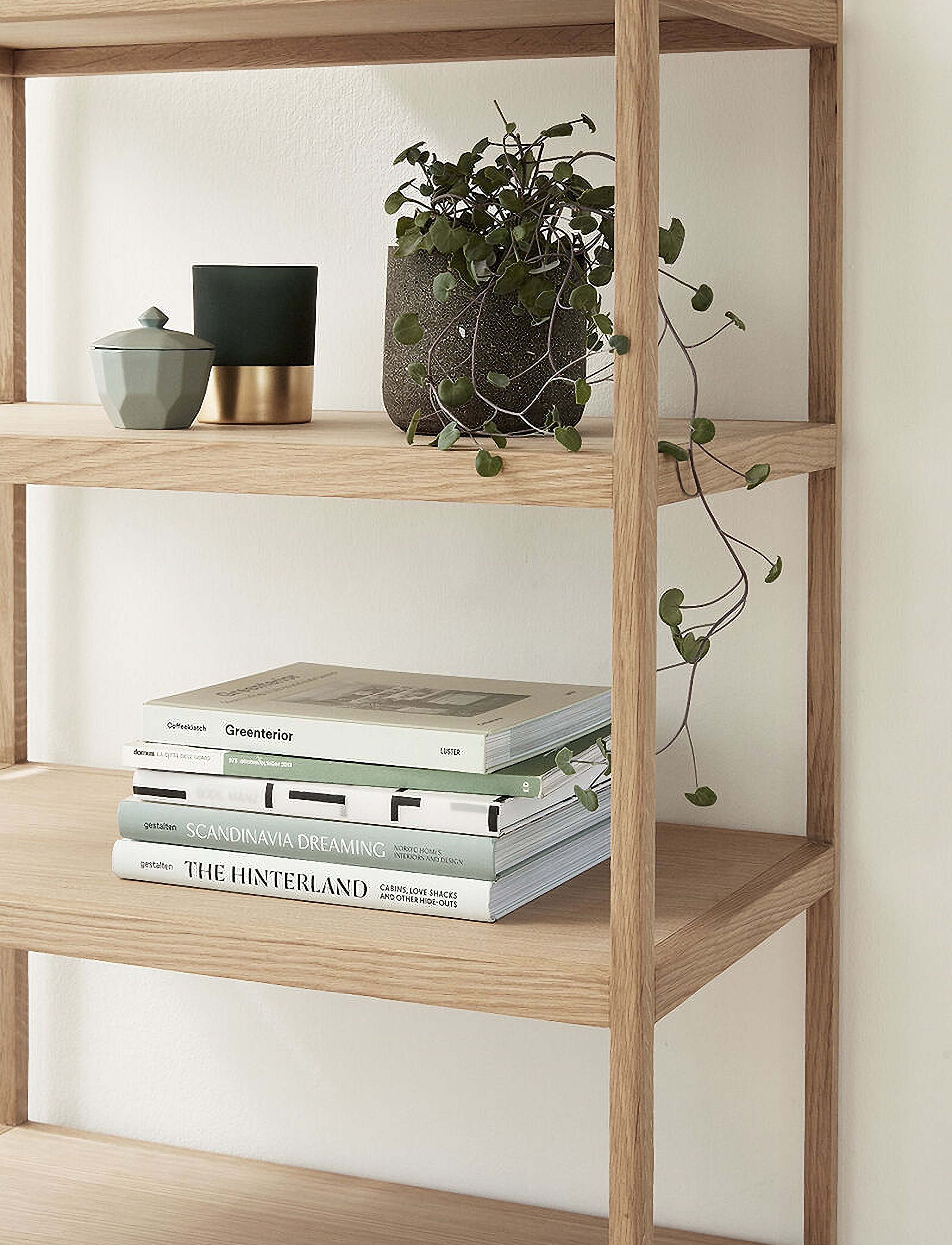 Hübsch - Library Shelf Unit Large Natural - hyllor - natural - 2