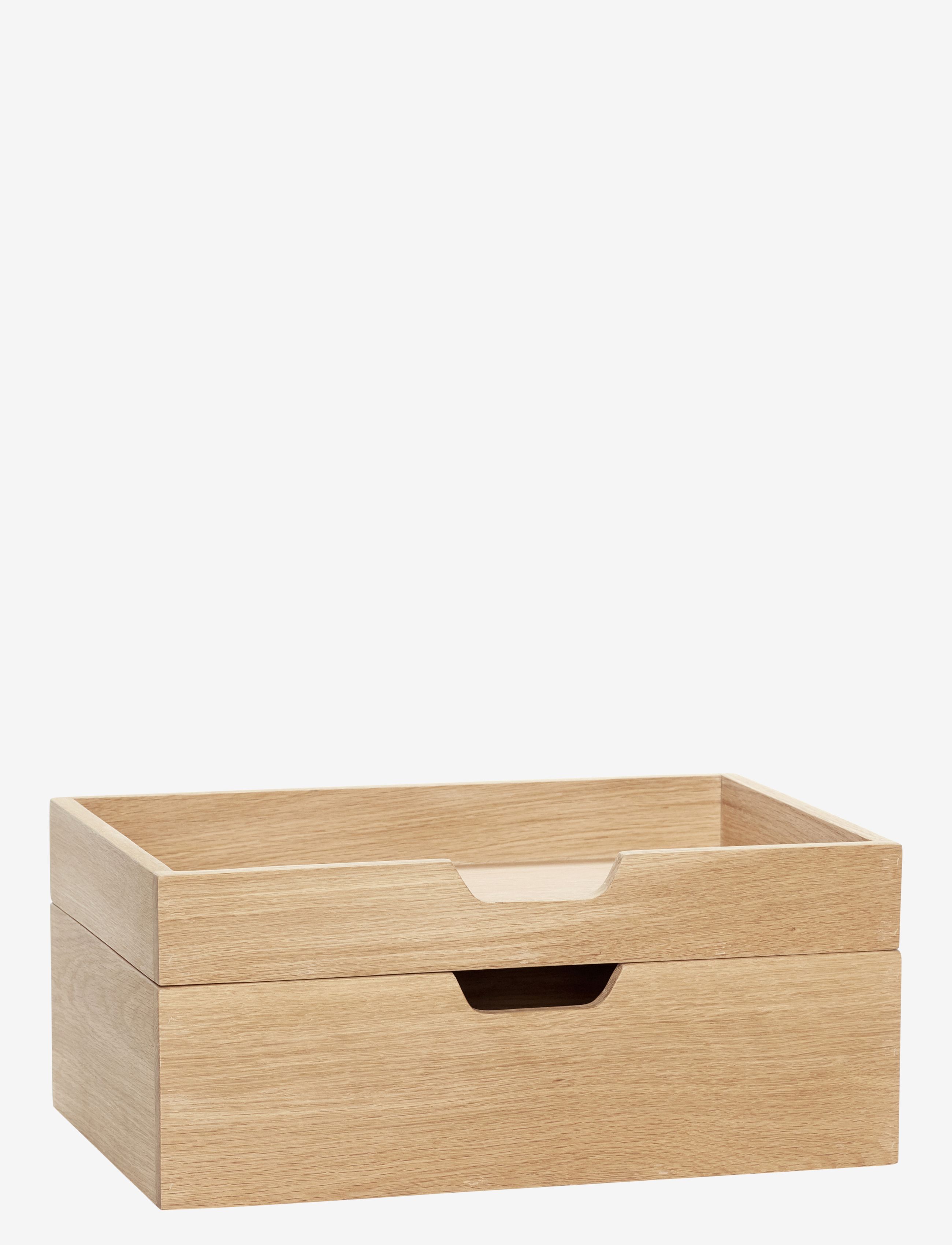 HÜBSCH Note Opbevaringsboks Beige - One Size - Unisex