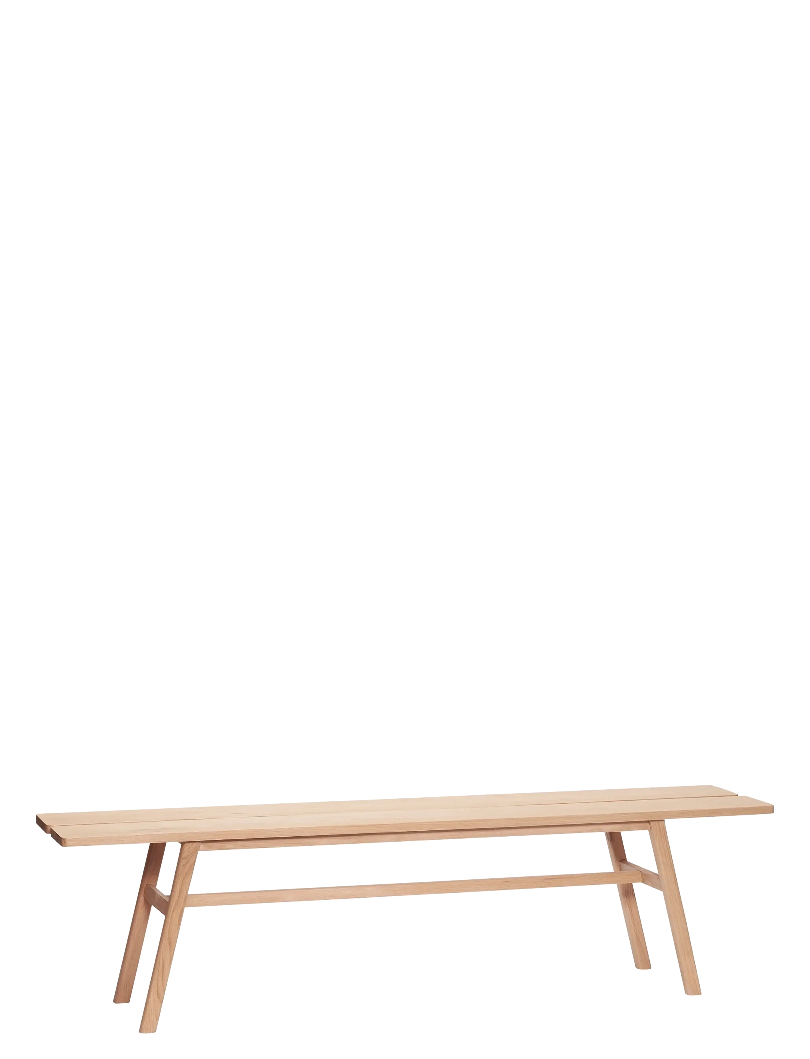 Hübsch Ground Bench Natural, Taburet og bænk, Str: ONE SIZE