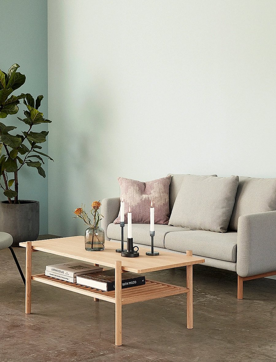 Hübsch - Acorn Coffee Table Square Natural - couchtische - natural - 0
