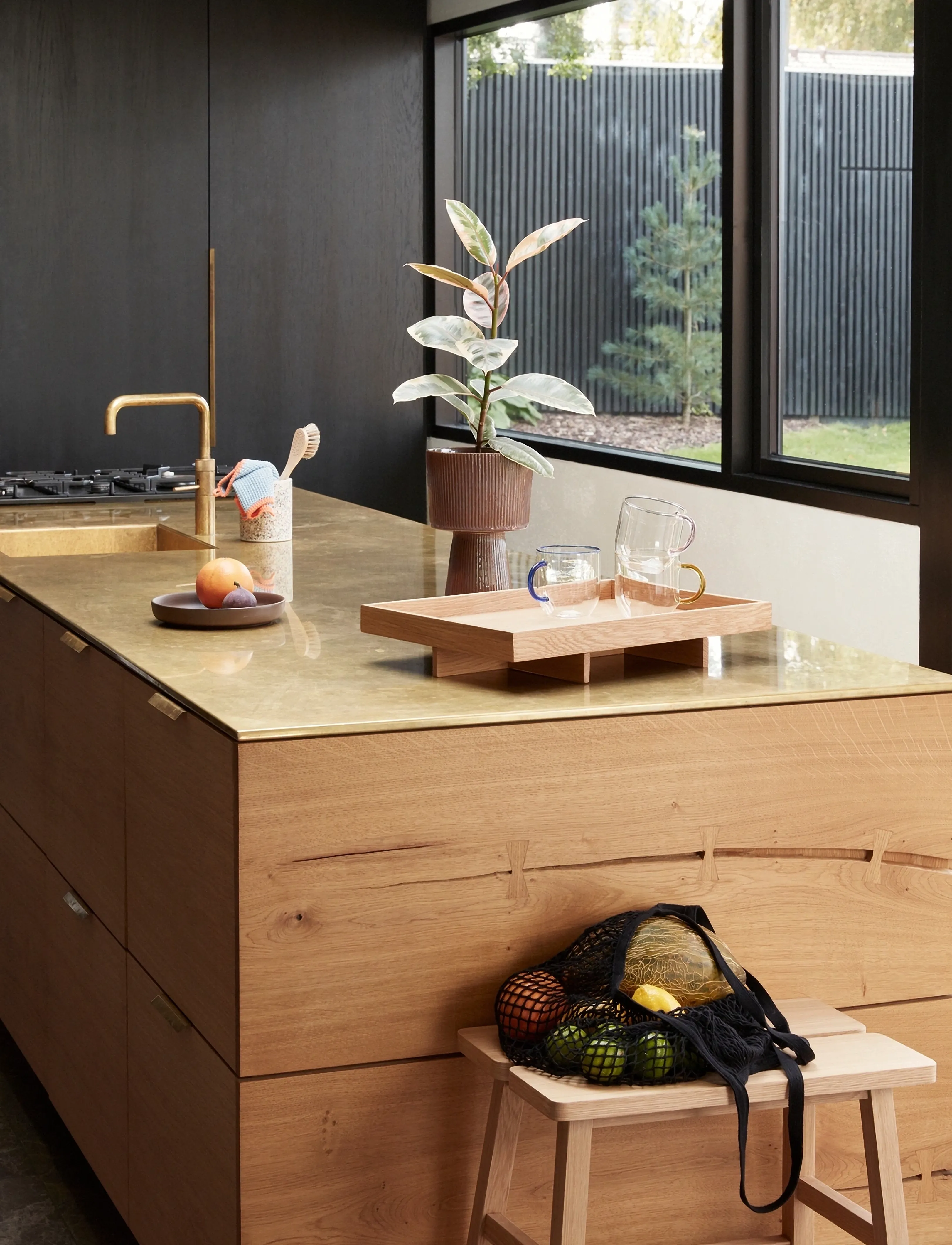 Hübsch - Ground Stool - pallar & bänkar - natural - 3