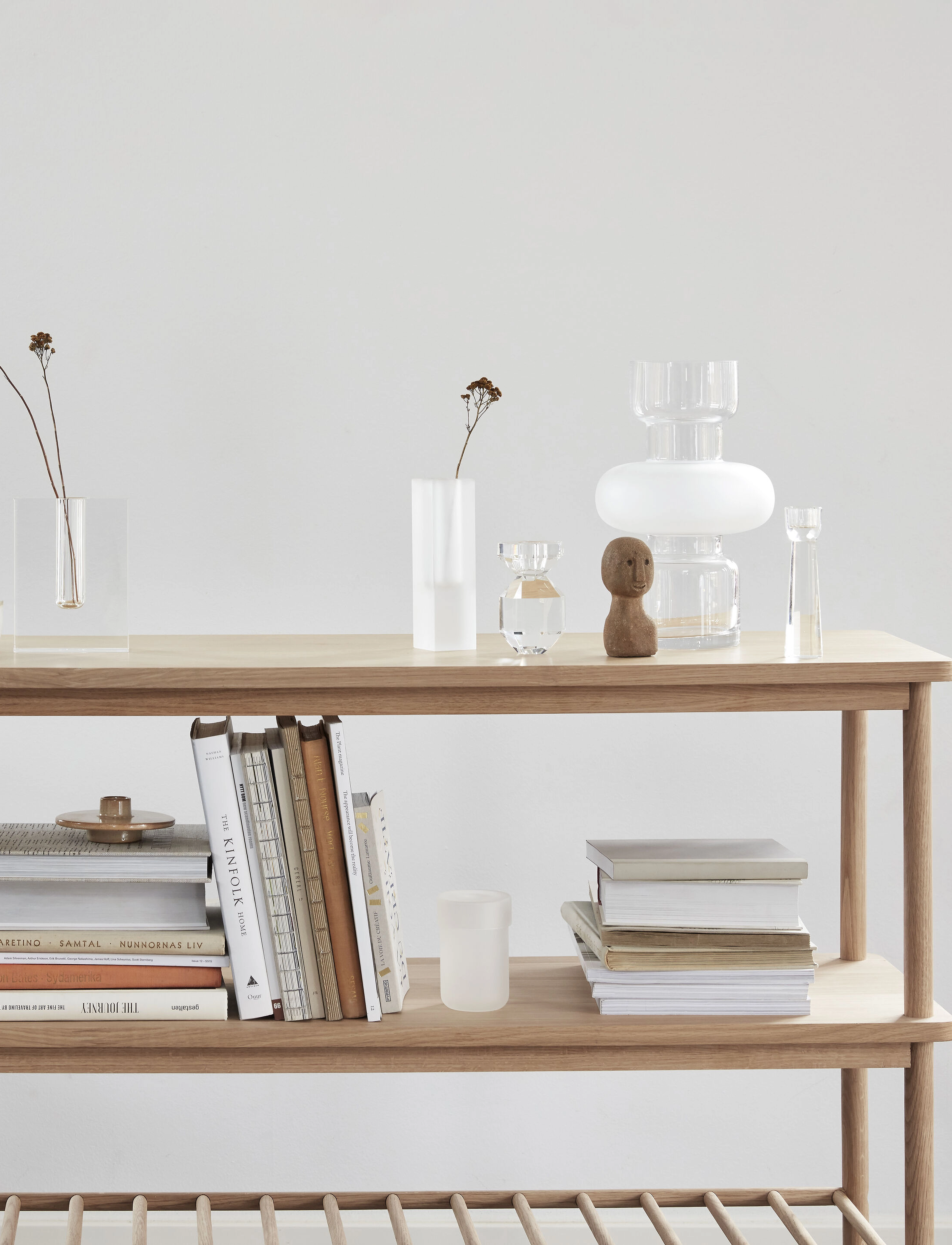 Hübsch Acorn Console Table Natural, One Size, Beige, Borde > Sideborde Og Små Borde, Unisex
