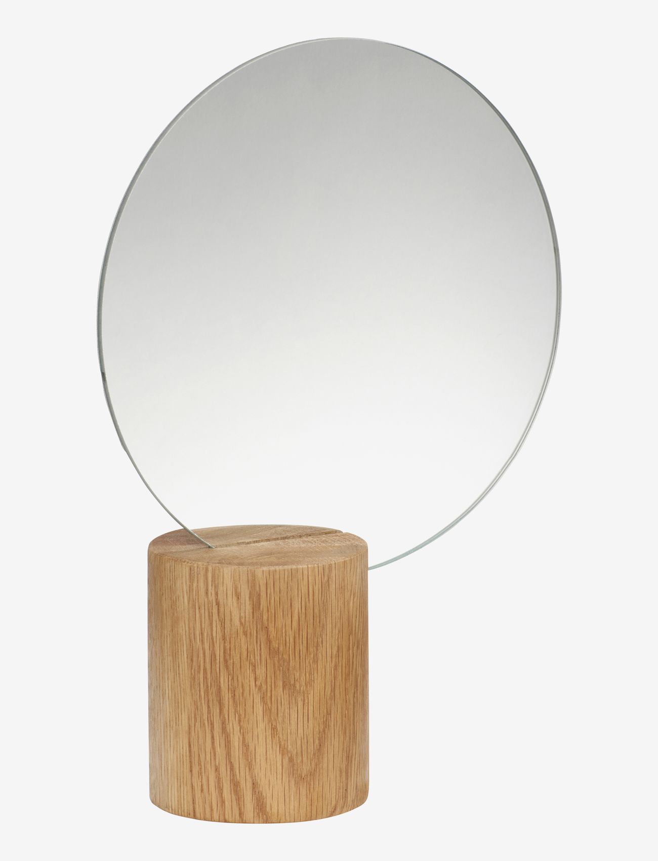 Hübsch - Edge Table Mirror - apvalūs veidrodžiai - nature - 0