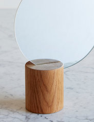 Hübsch - Edge Table Mirror - runde spiegel - nature - 3