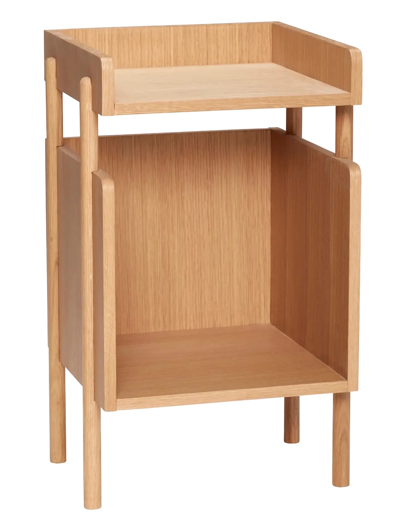 Hübsch Archive Bedside Table Natural, One Size, Tables - Nightstands, Homeware