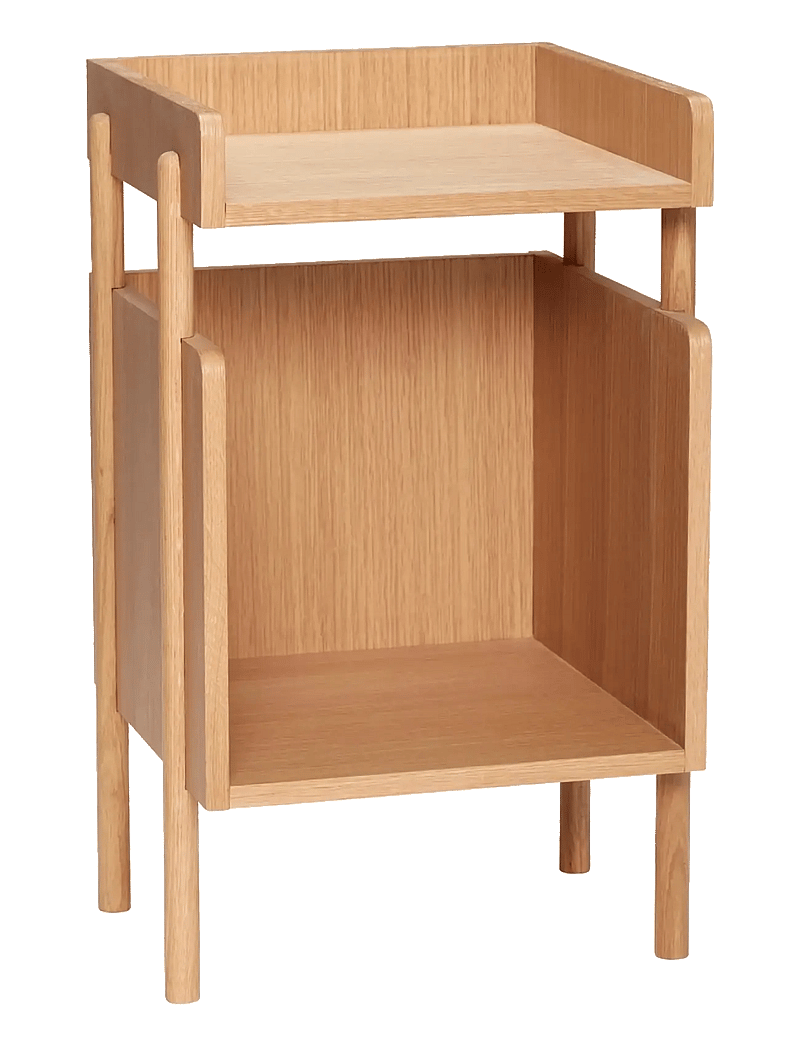 Hübsch - Archive Bedside Table Natural - nachttische - natural - 0