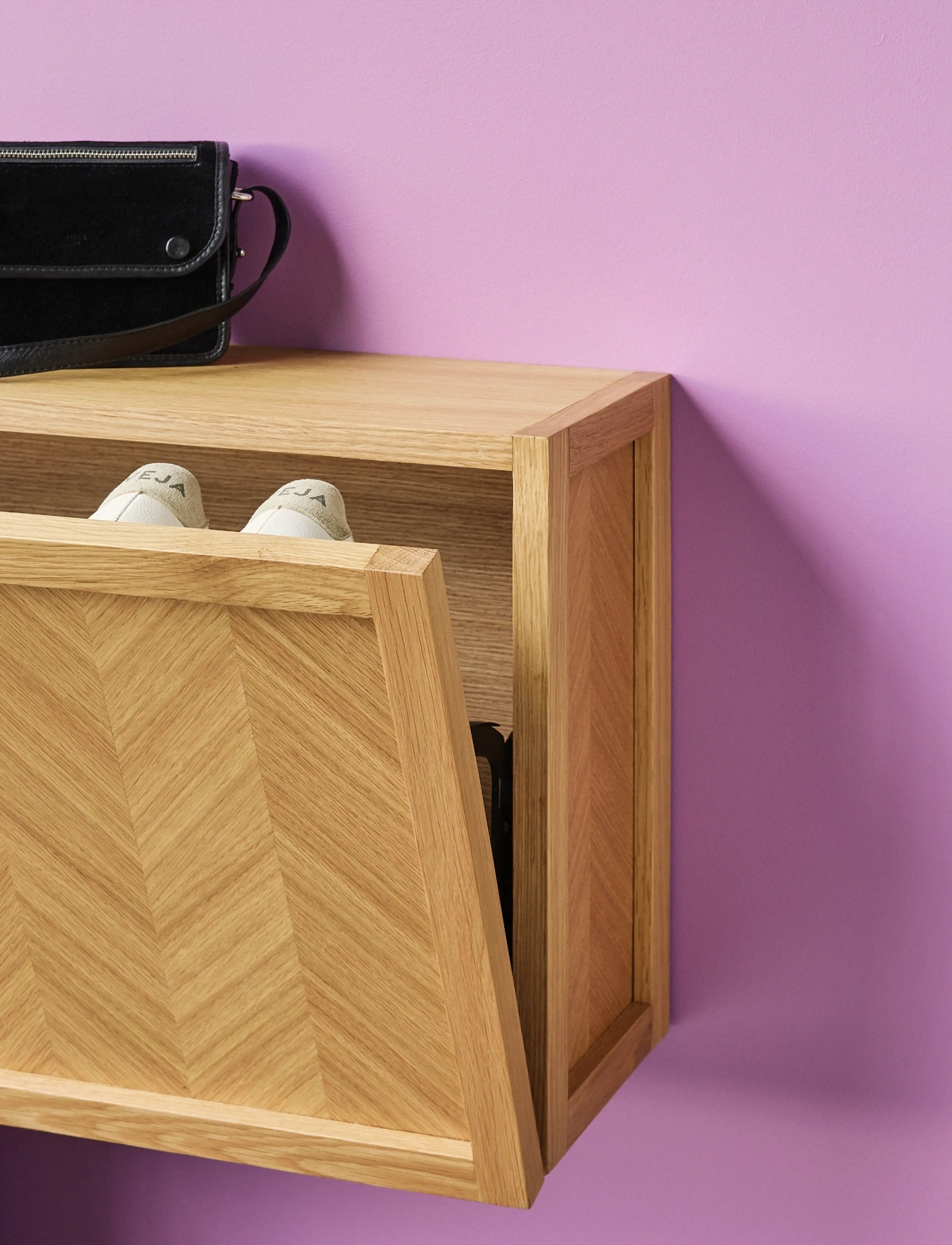 Hübsch - Herringbone Shoe Cabinet - rangement pour chaussures - natural - 5