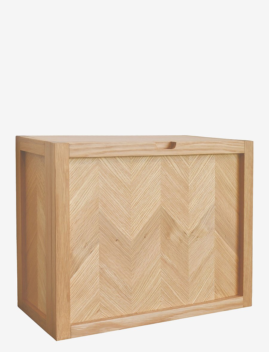 Hübsch - Herringbone Shoe Cabinet - jalatsiriiulid ja kingaalused - nature - 1