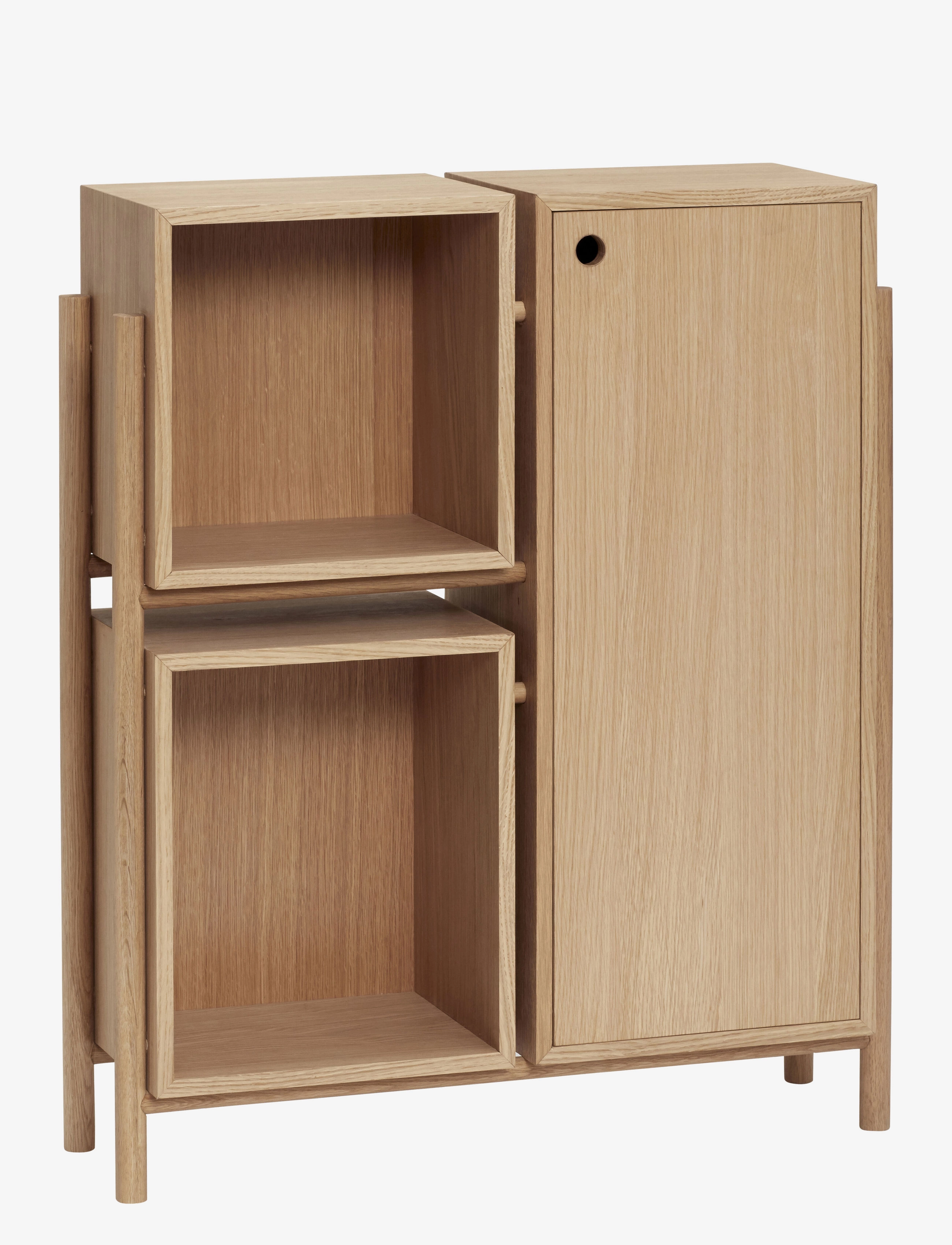 Hübsch Cube Console Table Natural - Møbler - NATURAL / beige