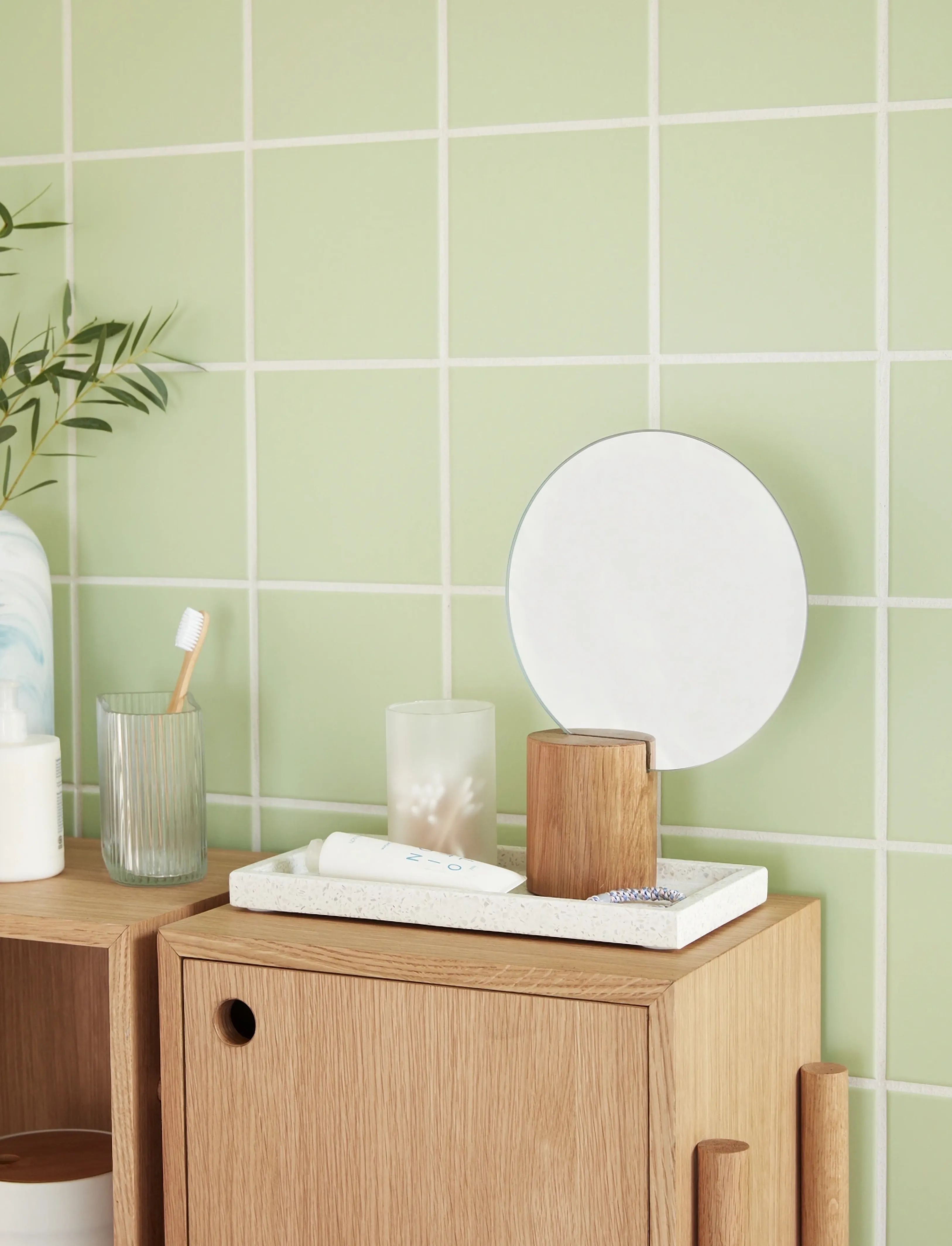 Hübsch - Cube Console Table Natural - skabe - natural - 4