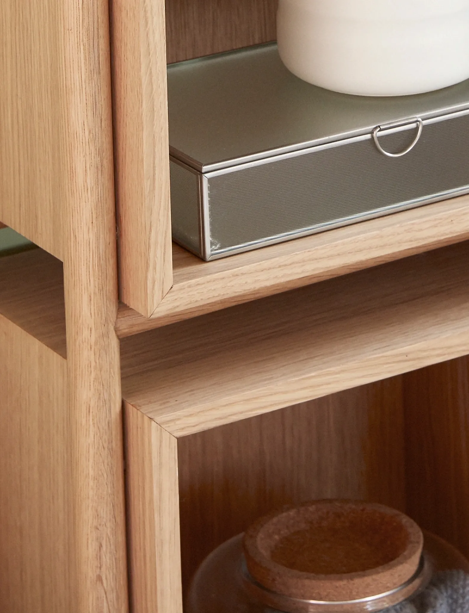 Hübsch - Cube Console Table Natural - skabe - natural - 5