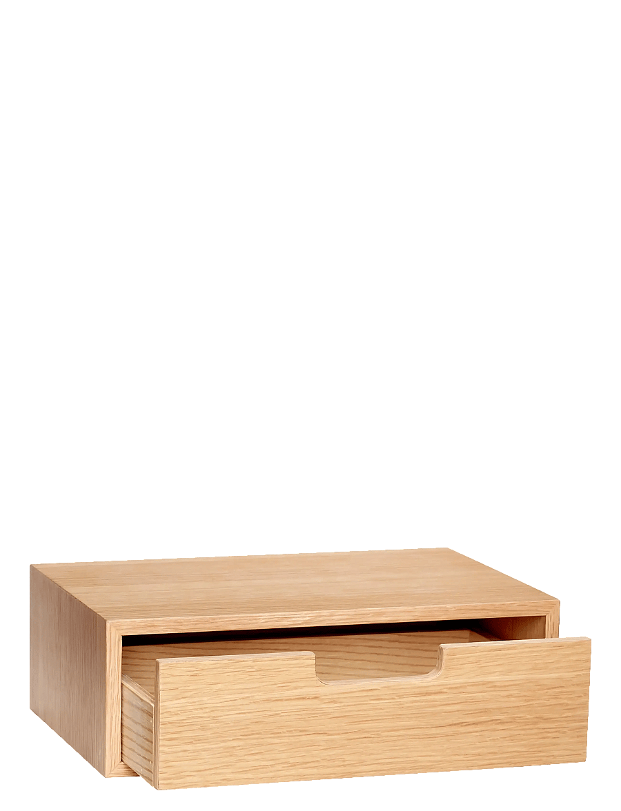 Hübsch - Hide Storage Box Natural - nachttische - natural - 2