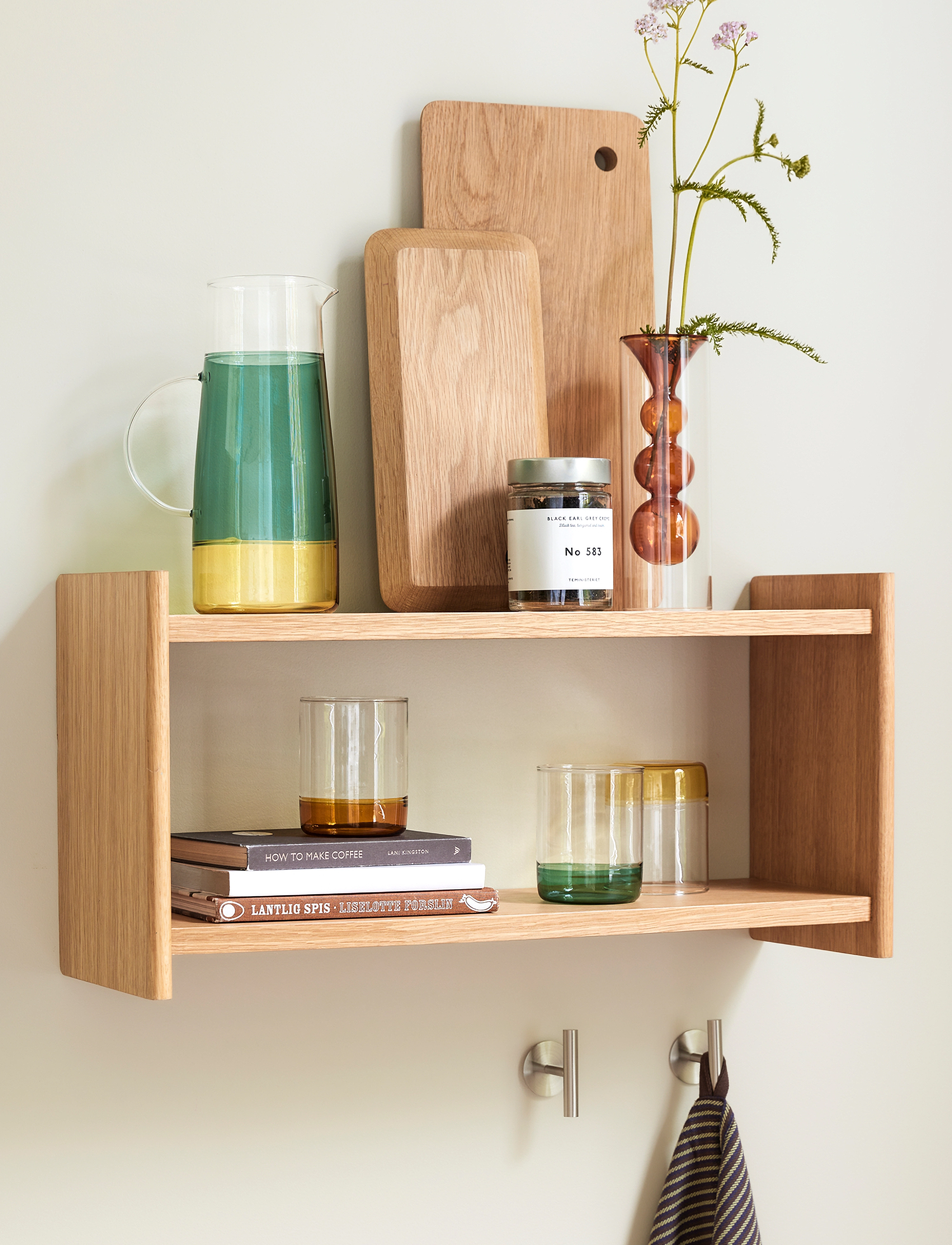 Hübsch Less Hylde, 62X 20X 30 cm, Furniture, Braun - Shelves, Homeware