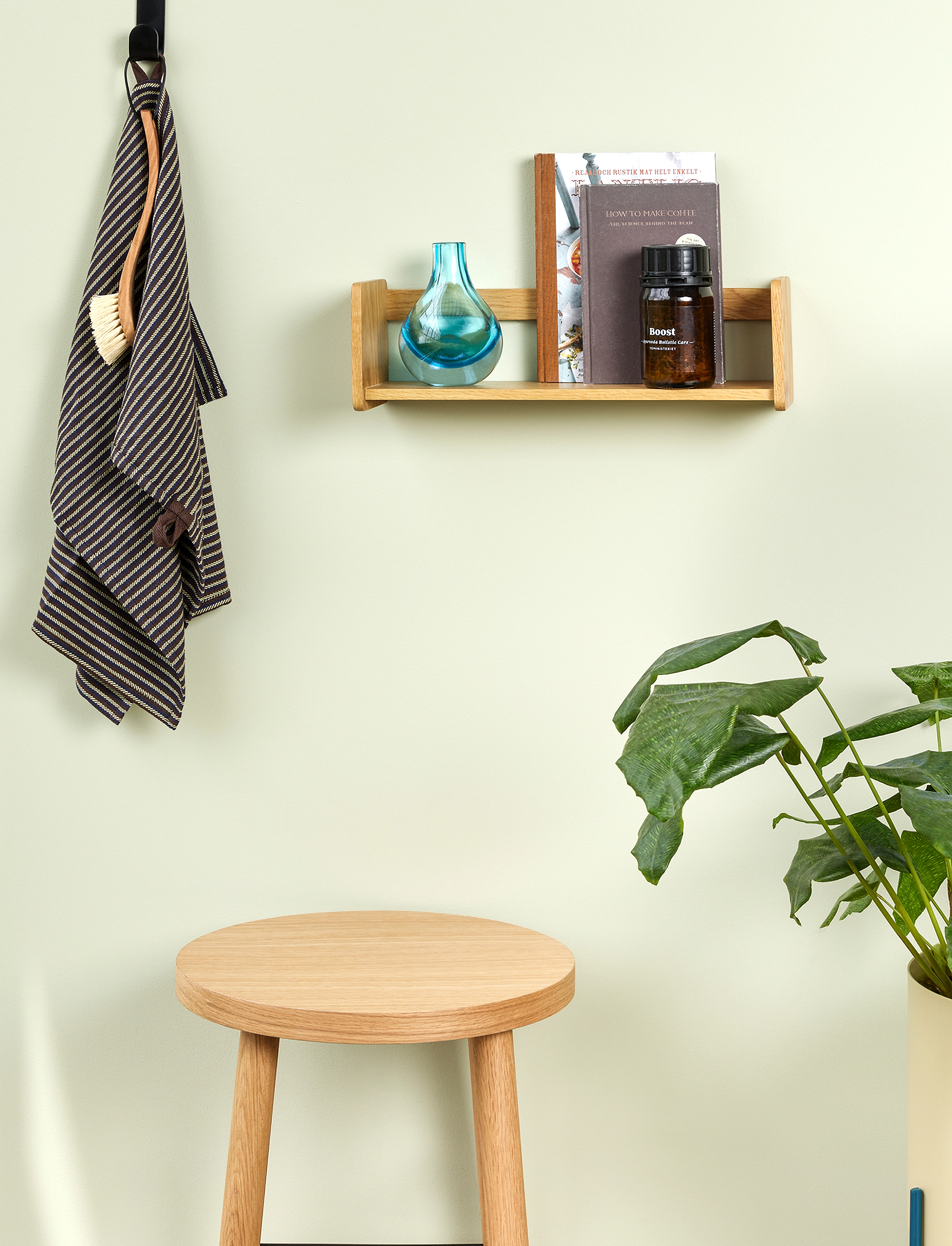 Hübsch Nomad Hylde, 40X 12X 12 cm, Furniture, Beige - Shelves, Homeware