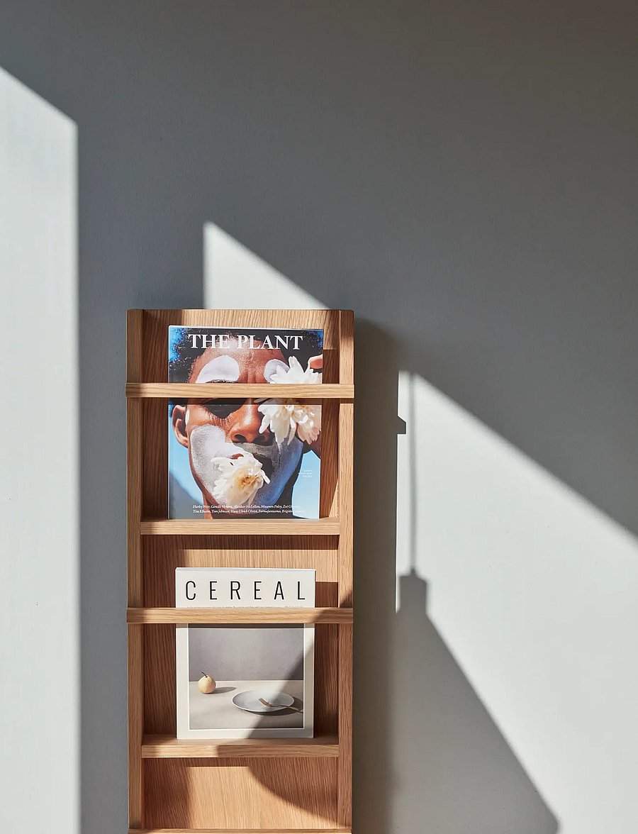 Hübsch - Vertigo Magazine Holder - etagères et rangements - natural - 0