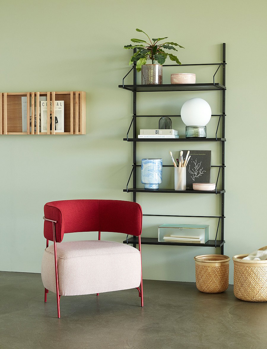 Hübsch - Column Magazine Holder - berging en schappen - nature - 0