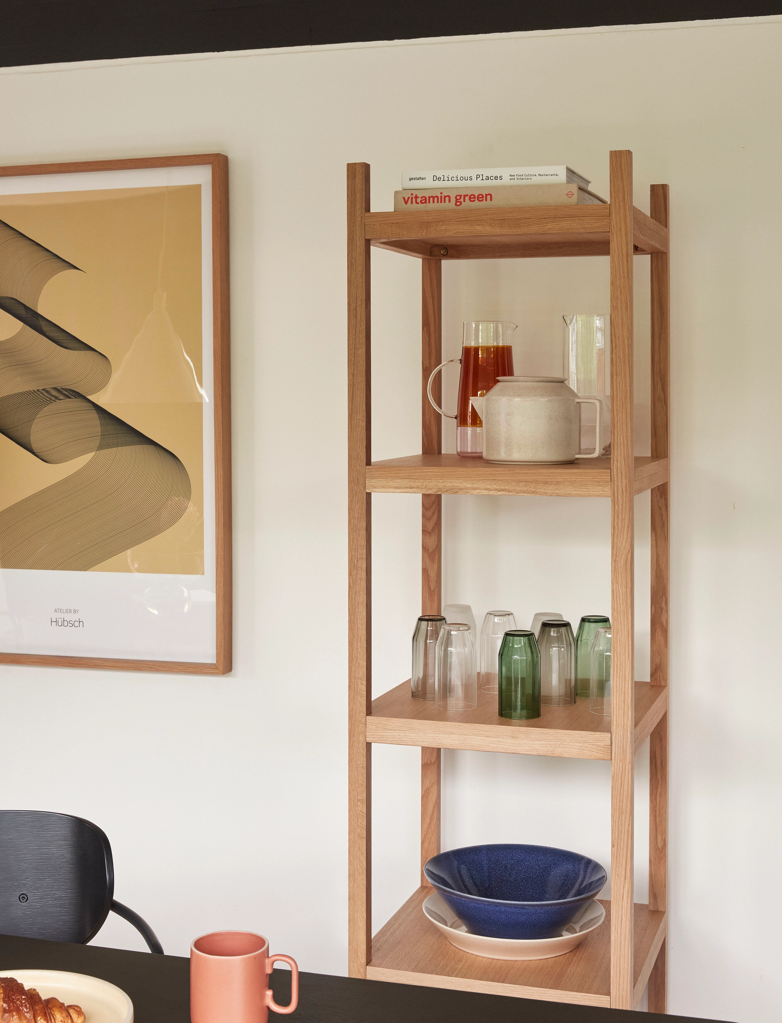 Hübsch - Mason Shelf Unit Single Natural - hyllor - natural - 5