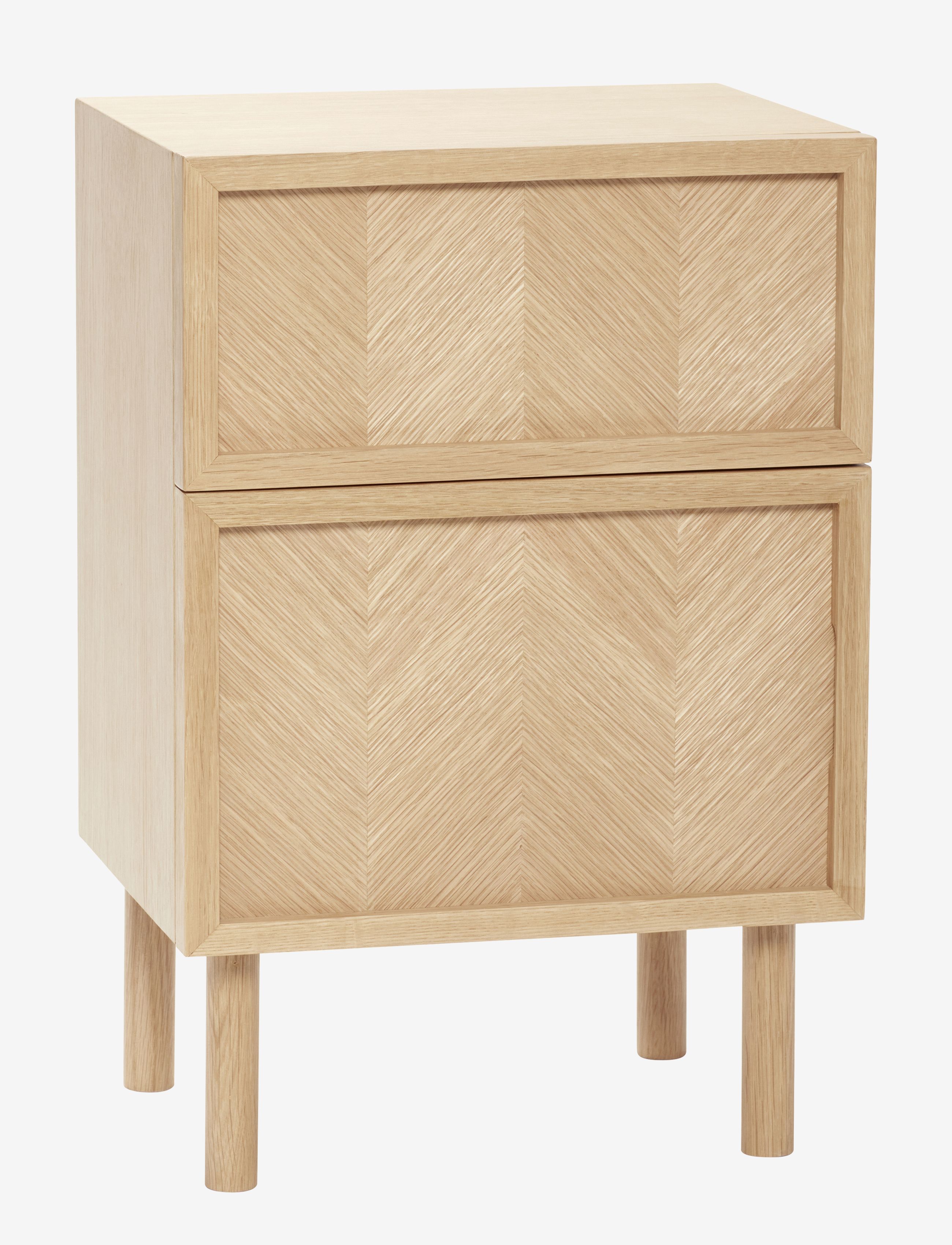 Herringbone Bedside Table Natural - NATURE