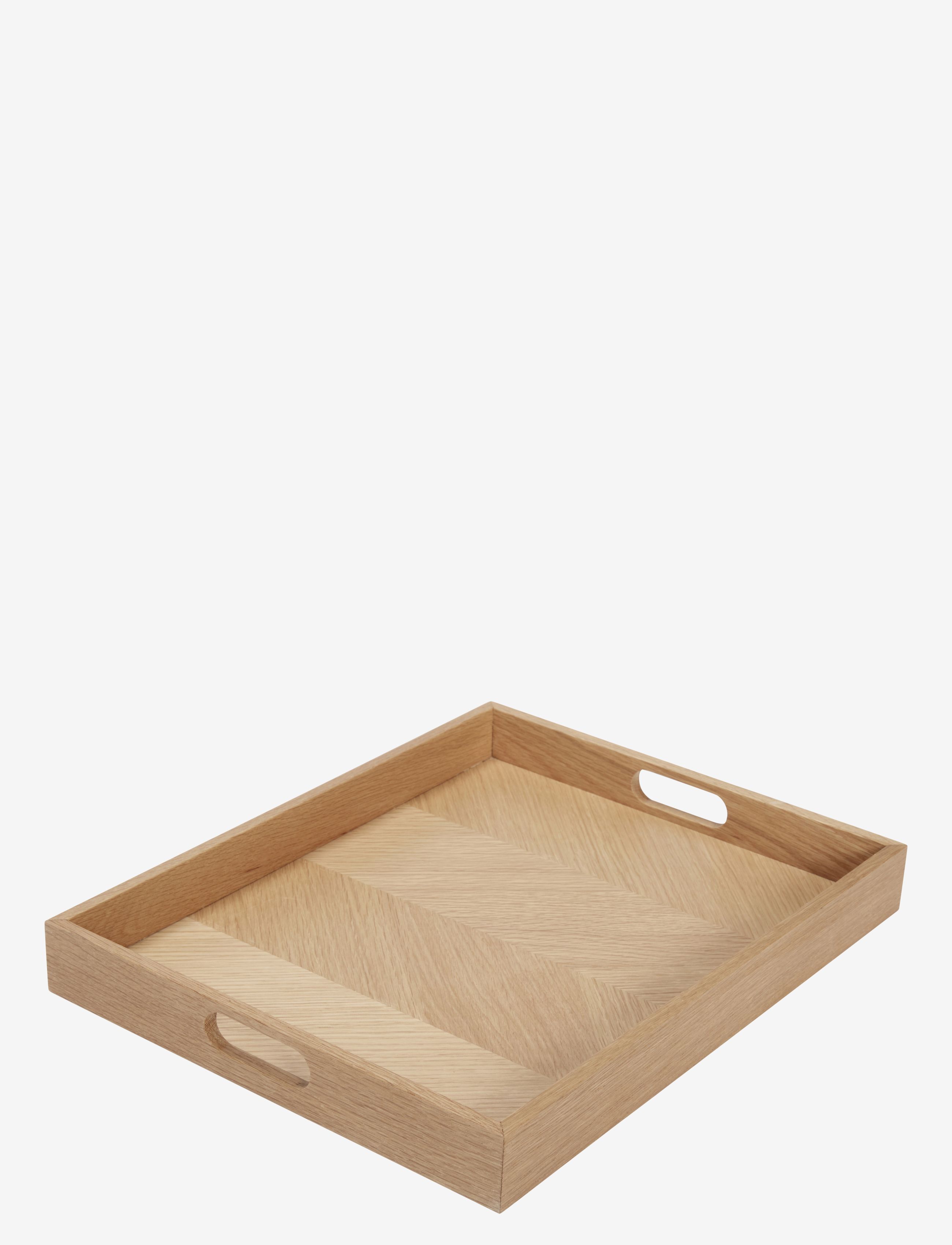 Hübsch - Structure Tray - tabletts - nature - 1
