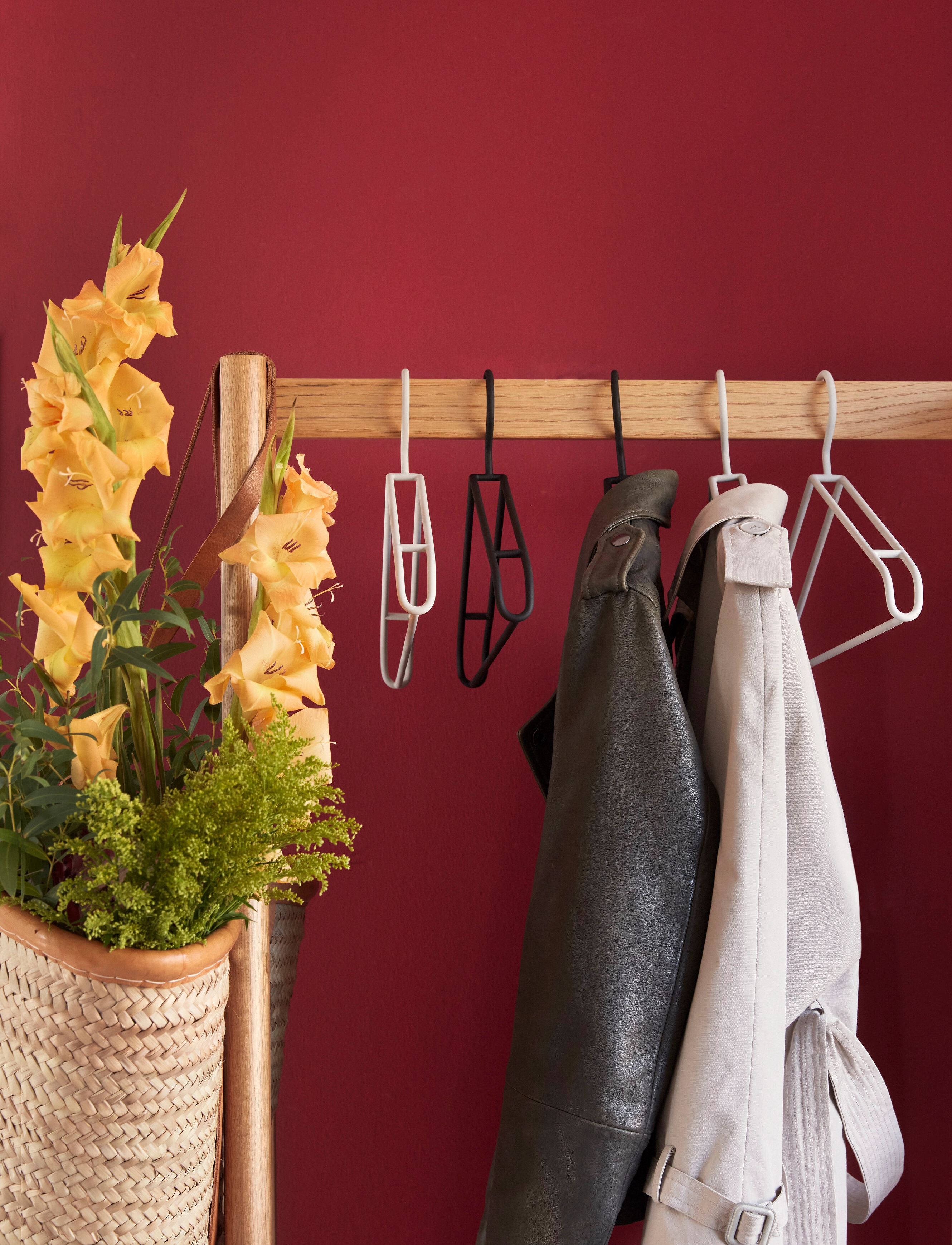Hübsch - Acorn Clothing Rack Natural - hylder - natural - 3
