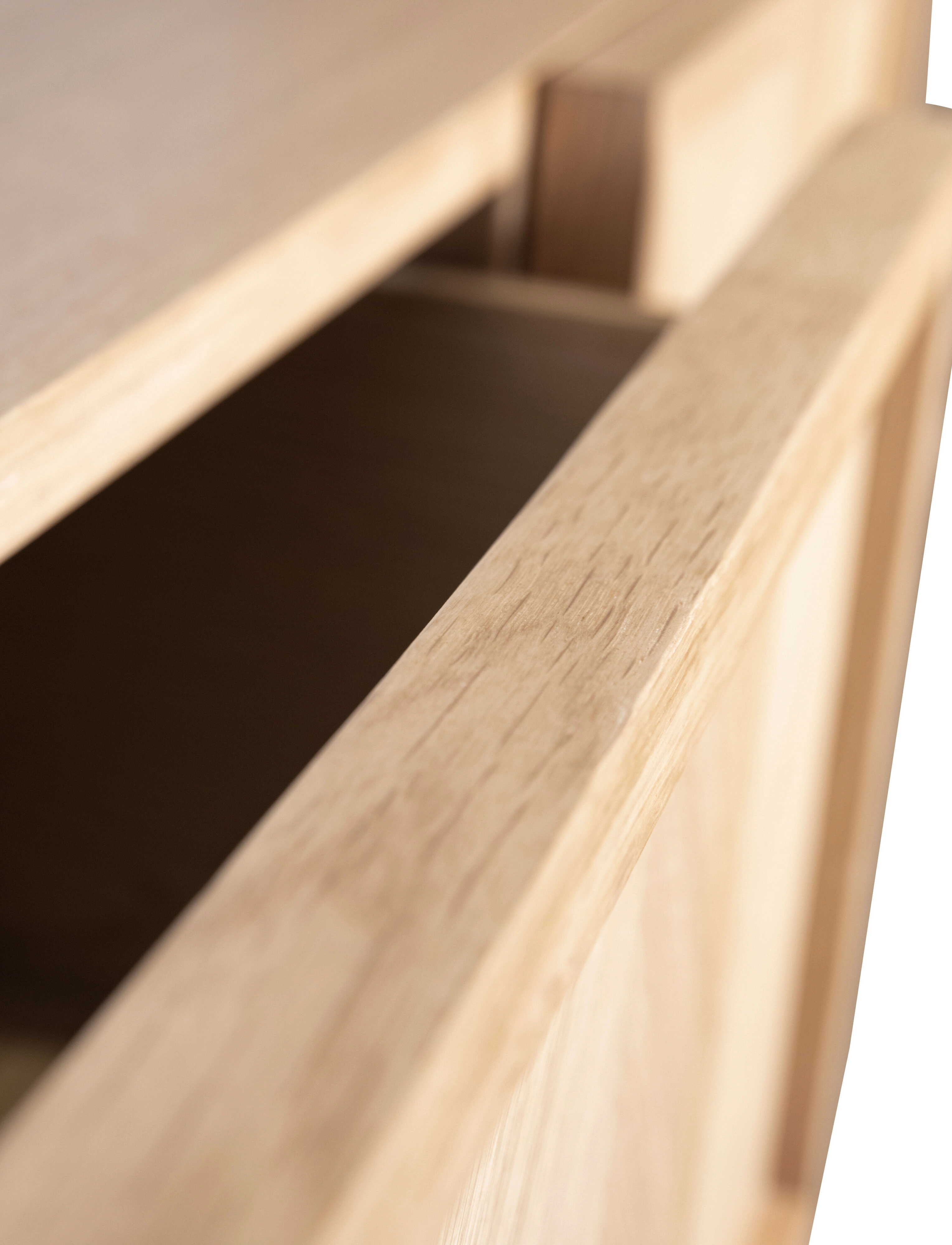 Hübsch - Herringbone Console Table Drawers Natural - skabe - natural - 3