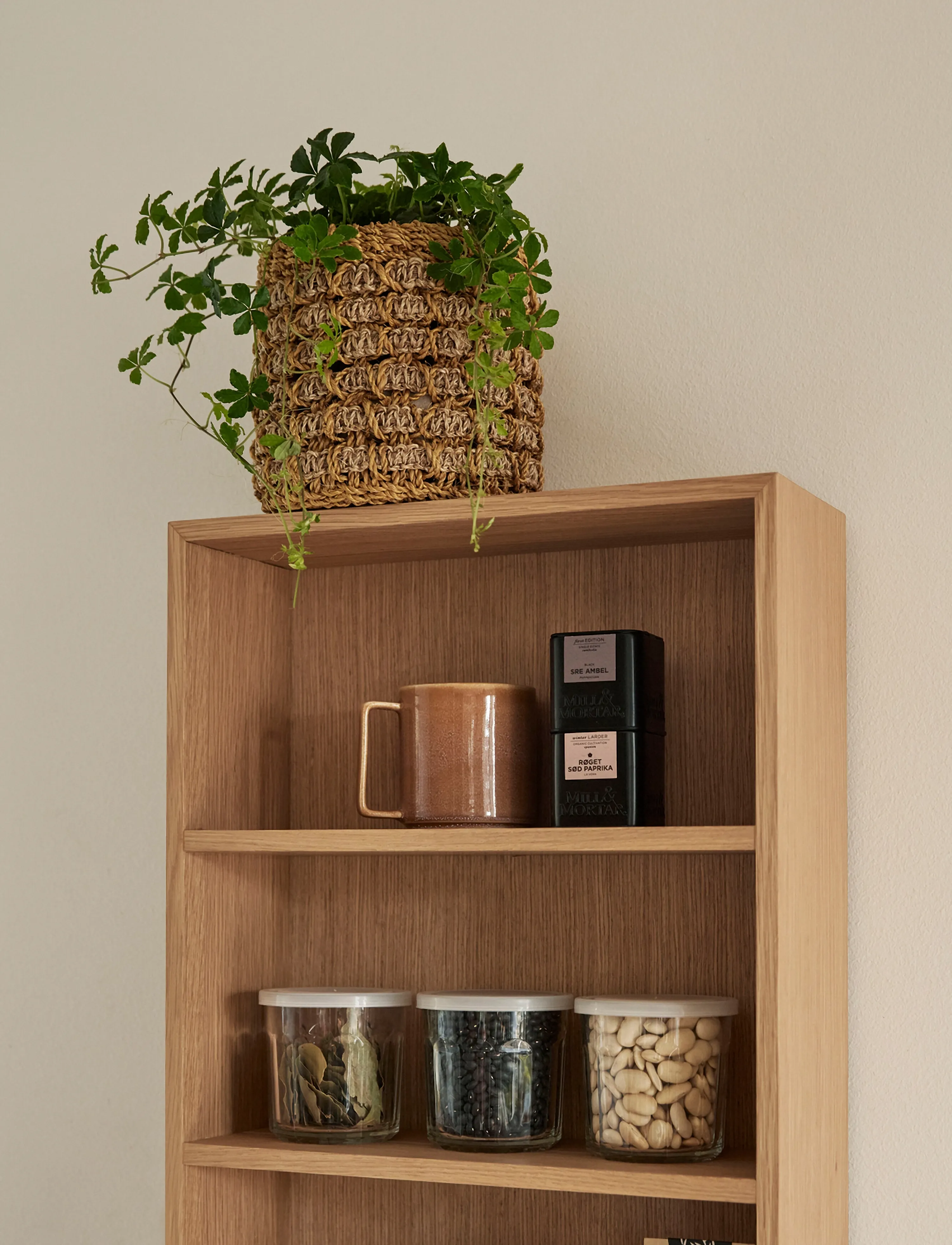 Hübsch - Kappu Shelf Unit Natural - hylder - natural - 2