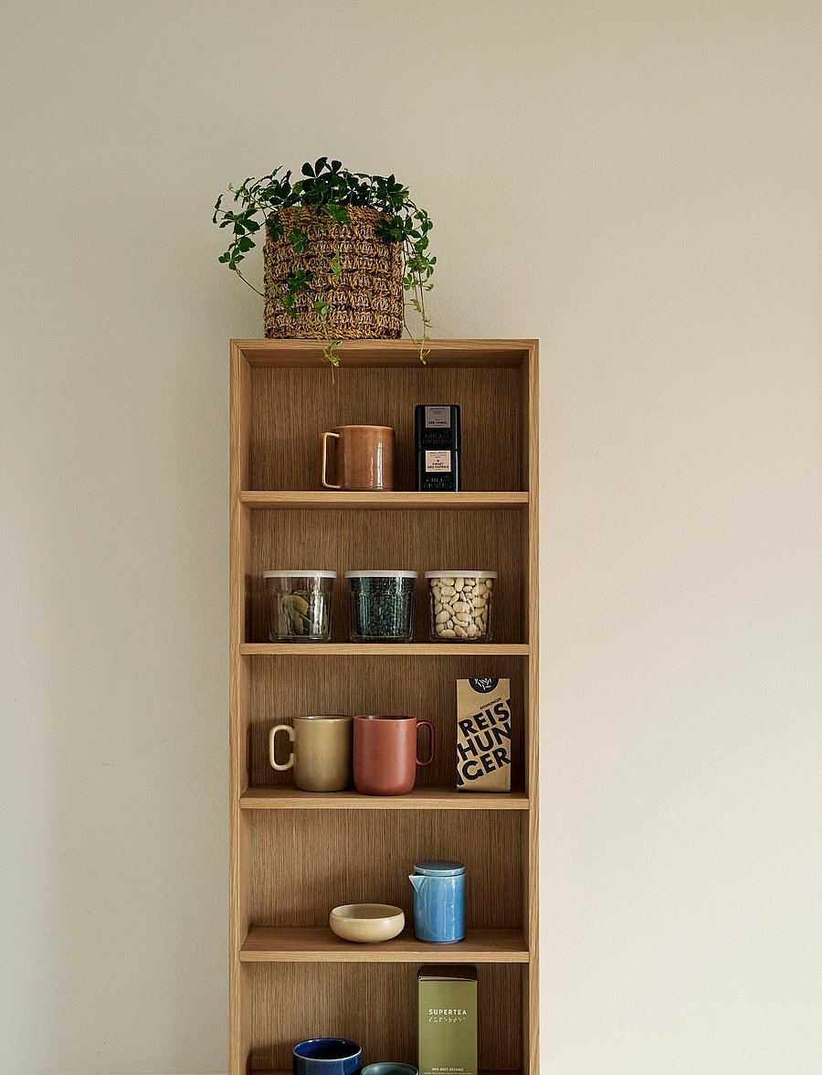 Hübsch - Kappu Shelf Unit Natural - hoiustamine ja riiulid - natural - 3