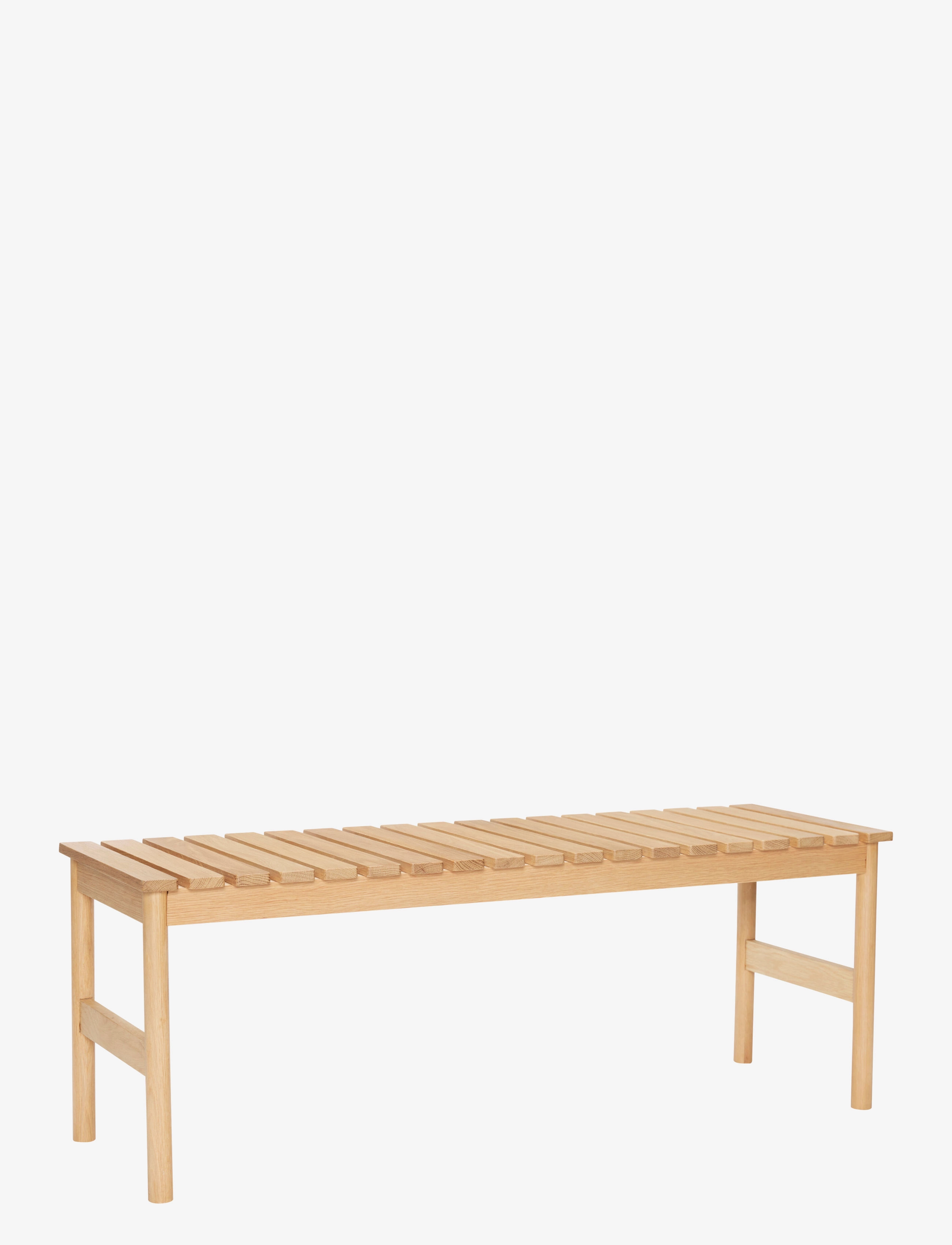 Hübsch Row Bench Large Natural, Taburet og bænk, Str: L:122CM