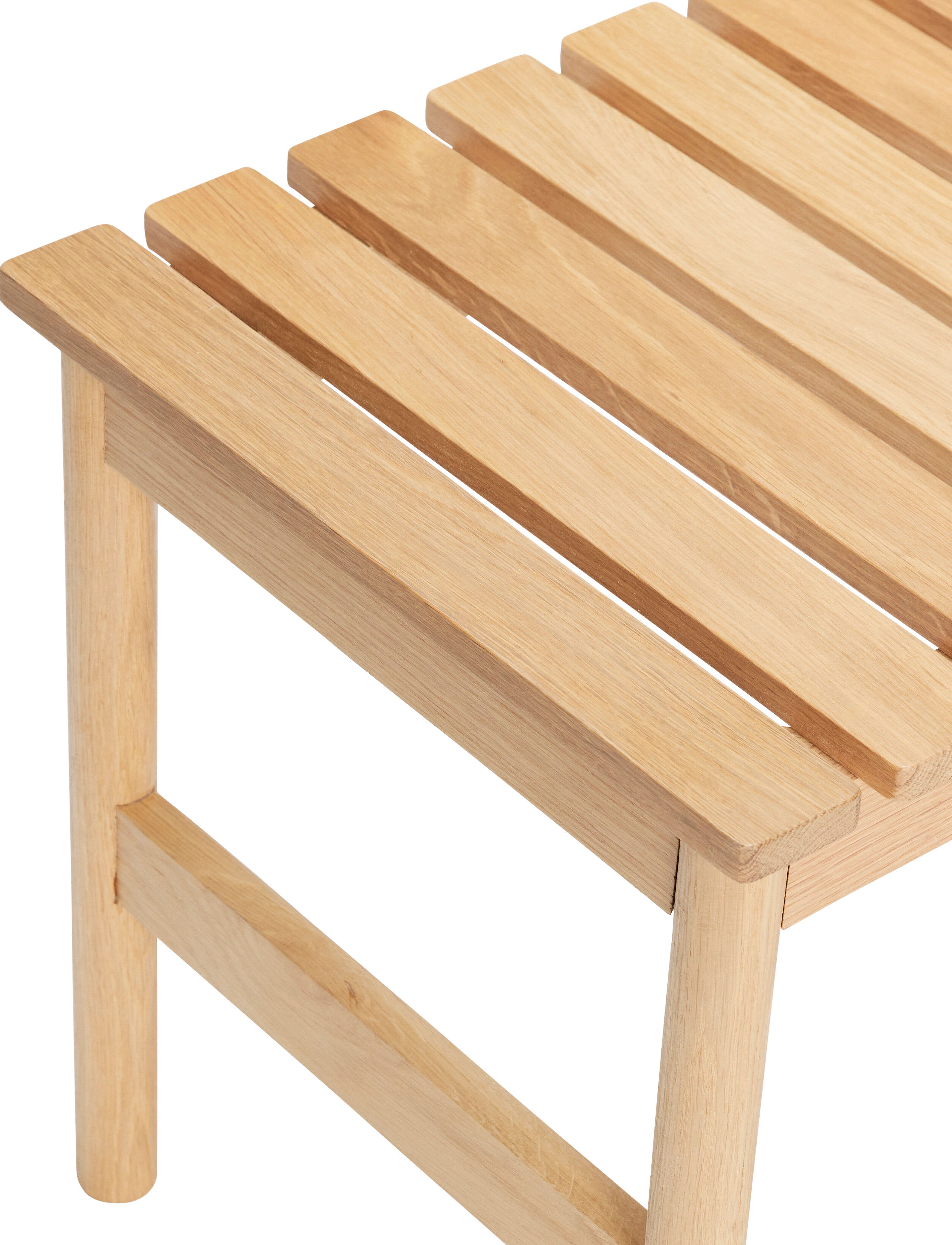 Hübsch - Row Bench Large Natural - pallar & bänkar - natural - 3