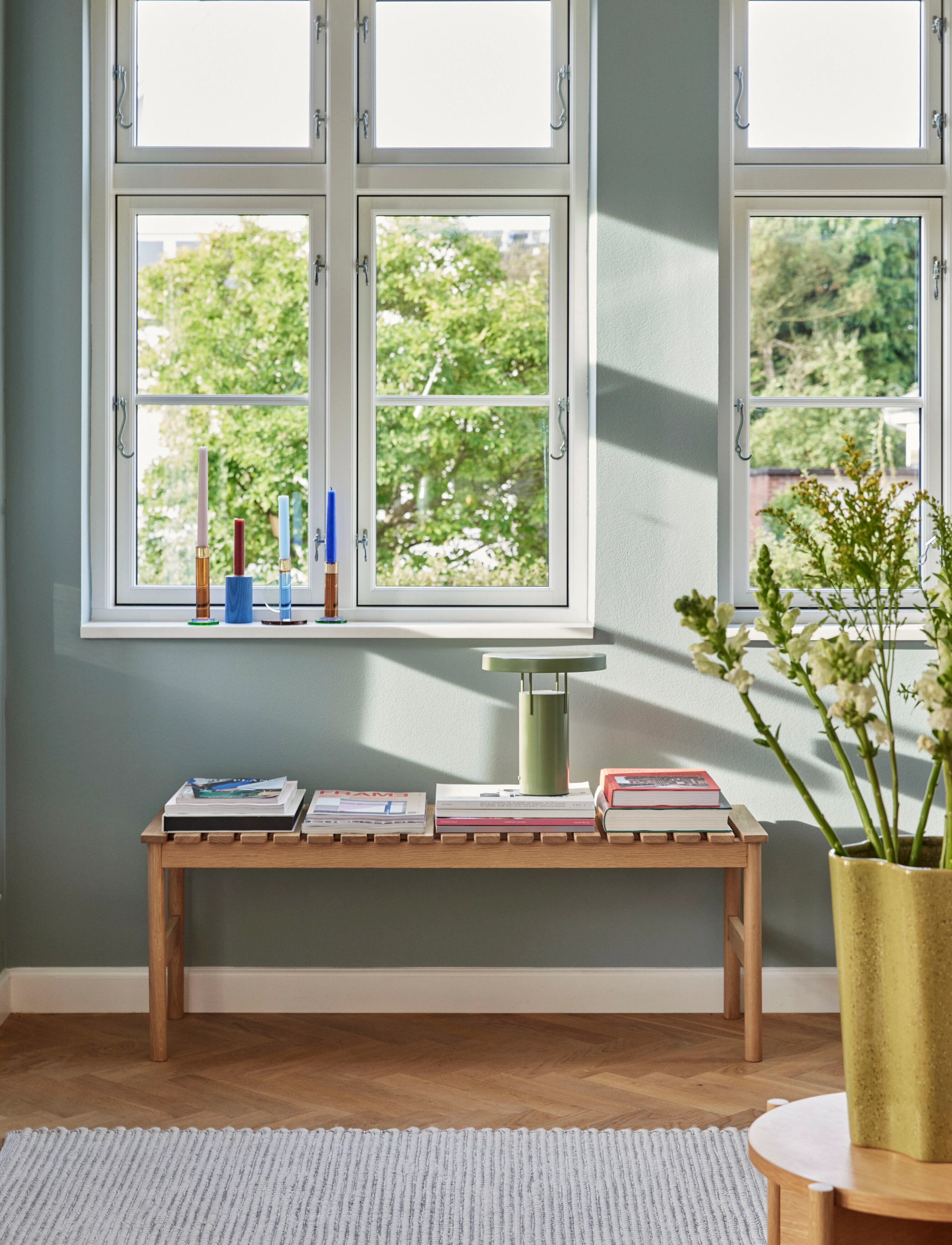 Hübsch - Row Bench Large Natural - pallar & bänkar - natural - 5