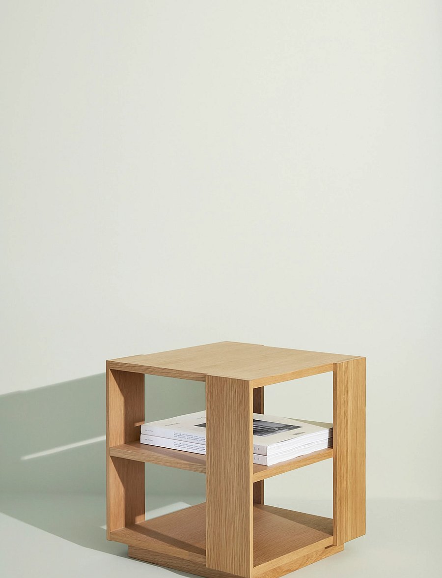 Hübsch - Merge Side Table - beistelltische & kleine tische - natural - 0