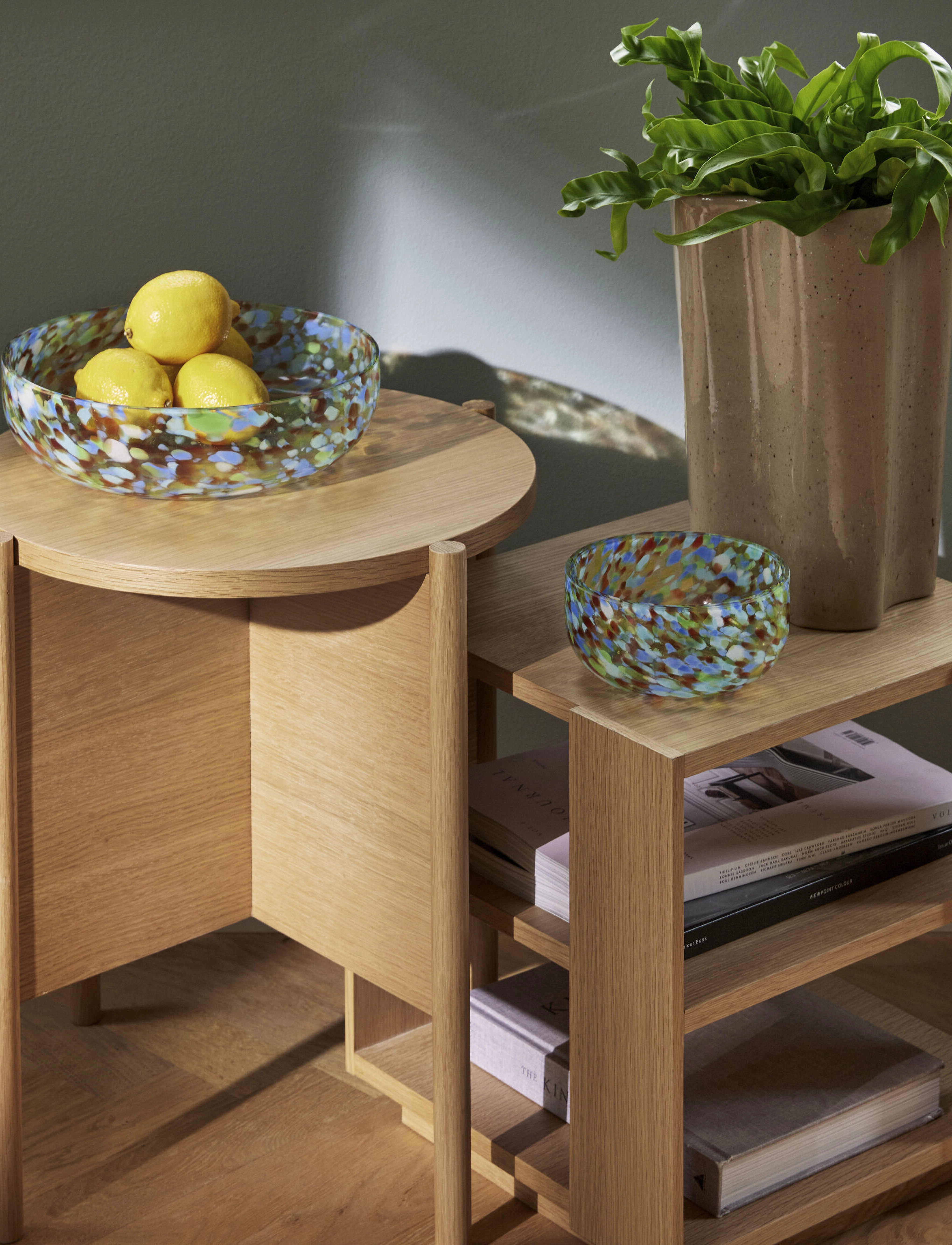 Hübsch Heritage Side Table Natural, One Size, Tables, Beige - Tables & Small Homeware