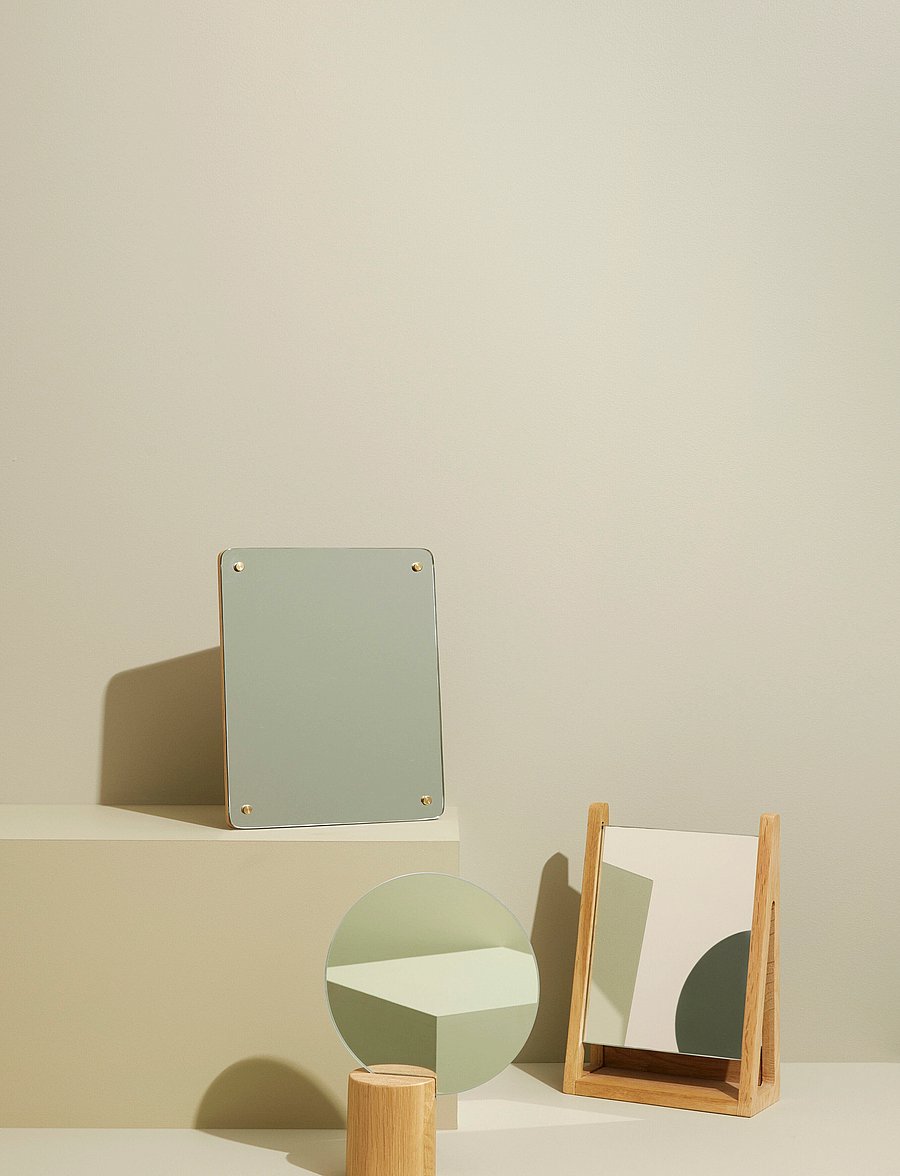 Hübsch - Smize Table Mirror - peeglid - natural - 4