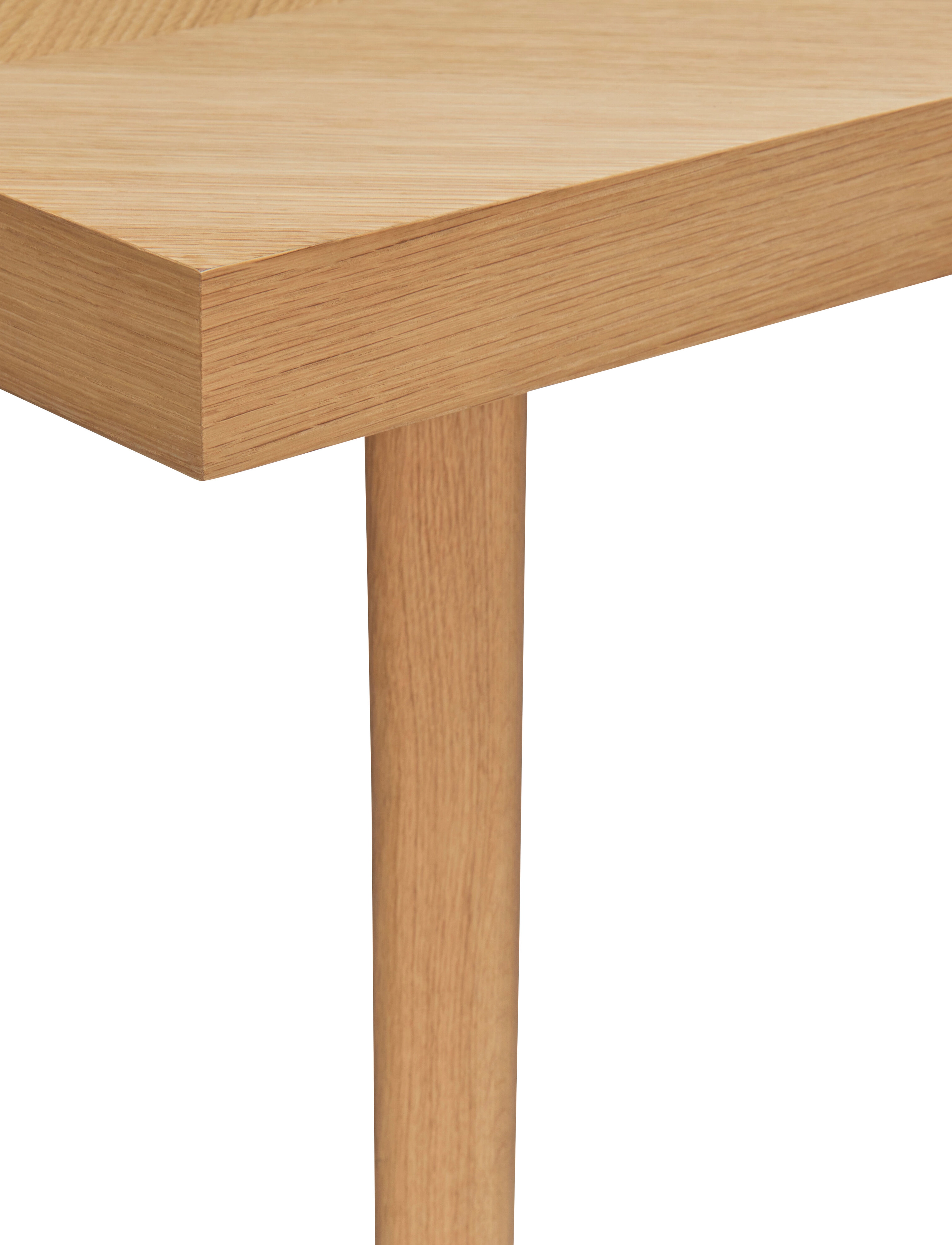 Hübsch - Herringbone Dining Table Small Natural - matbord - natural - 3