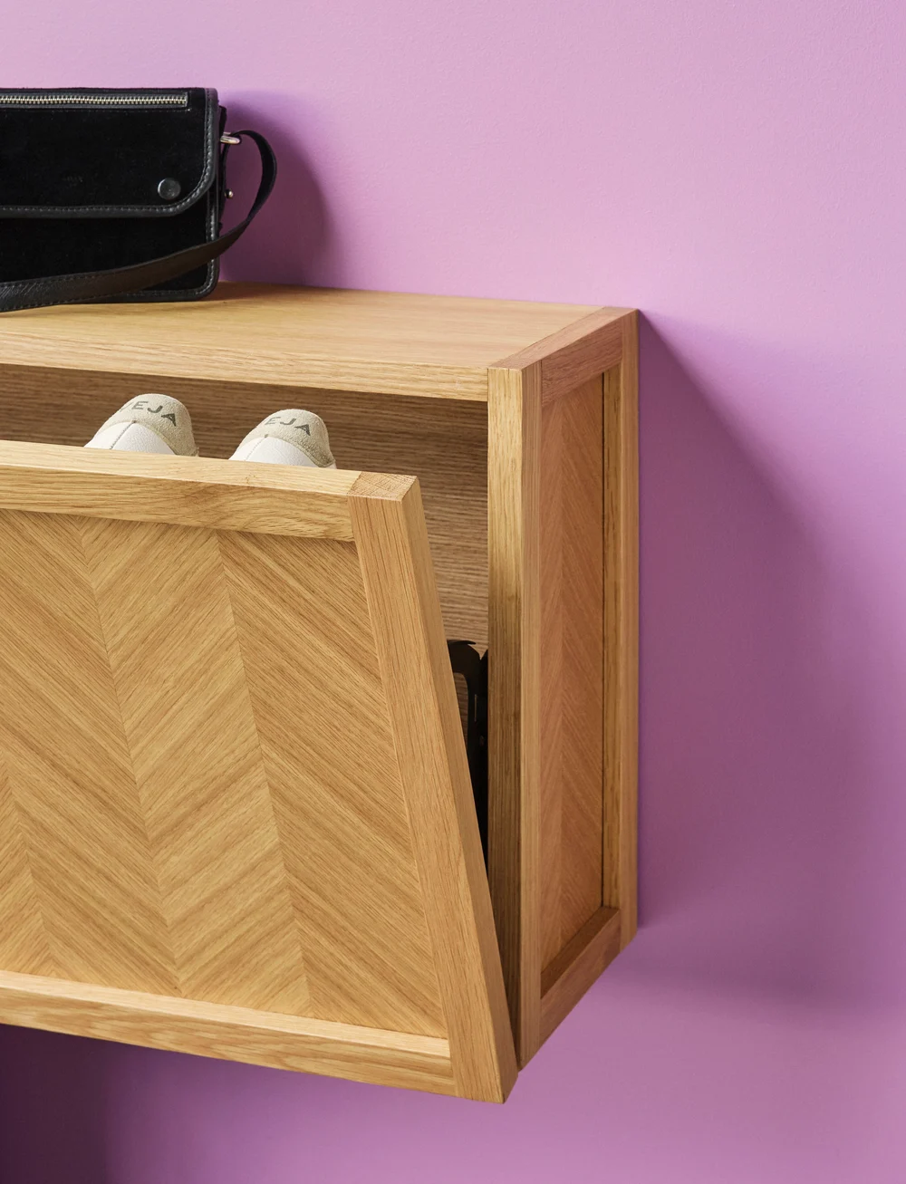 Hübsch - Herringbone Shoe Cabinet - rangement pour chaussures - natural - 4